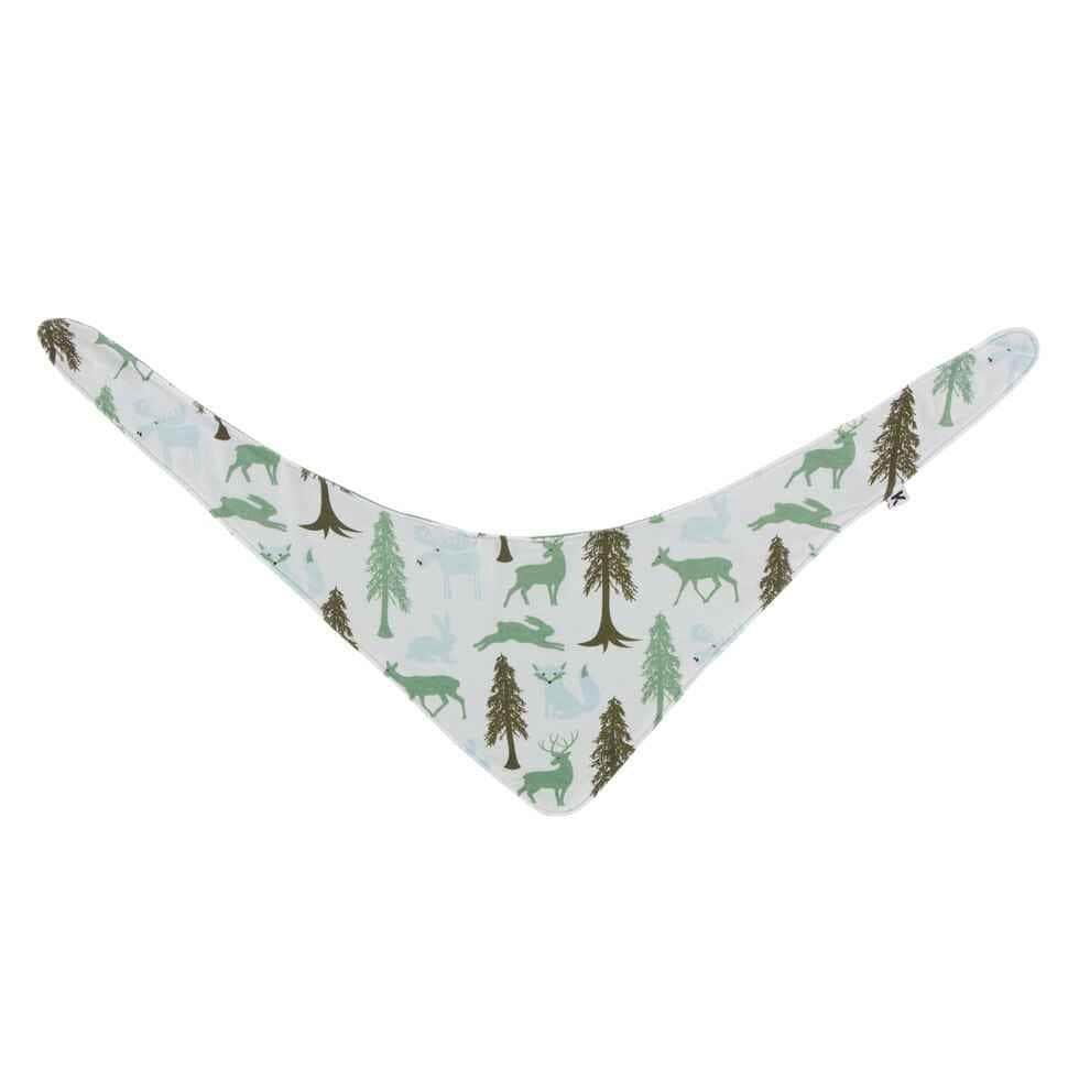 Print Bamboo Dog Bandana - Natural Woodland Holiday - Image 2