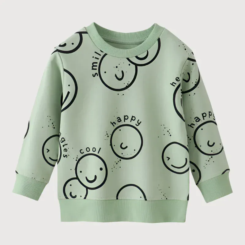 Printed Long Sleeve Sweater - Image 2