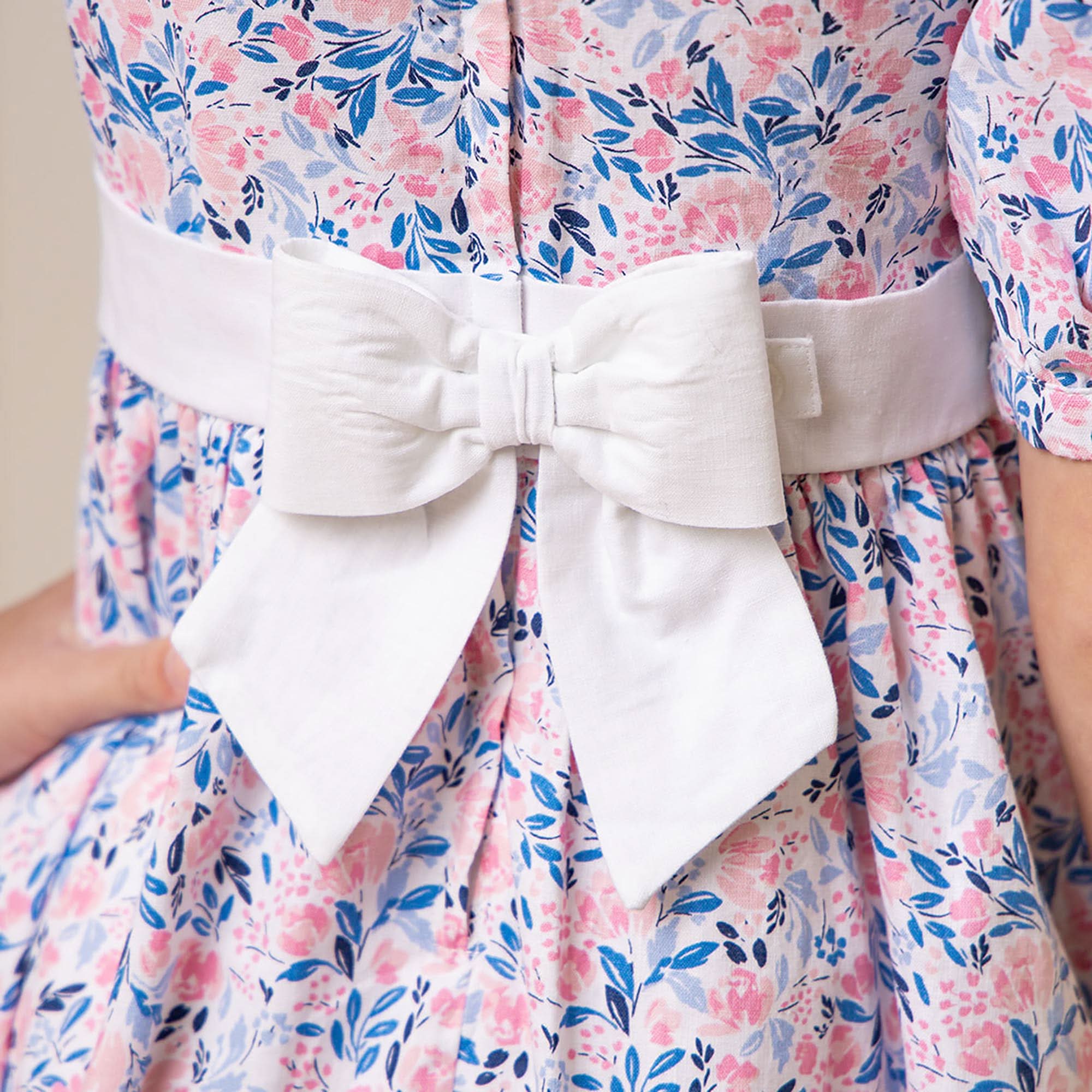 Puff Sleeve Party Dress - English Floral - Image 4
