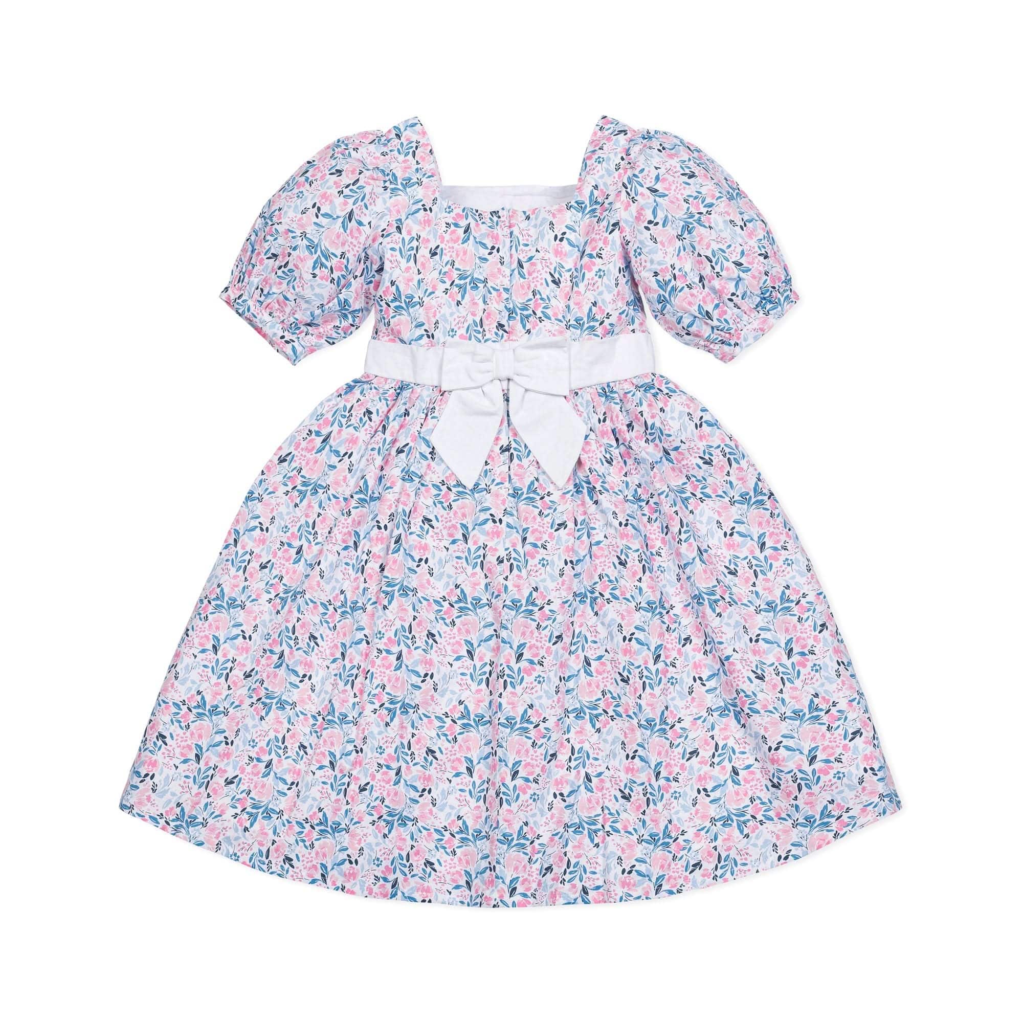 Puff Sleeve Party Dress - English Floral - Image 8
