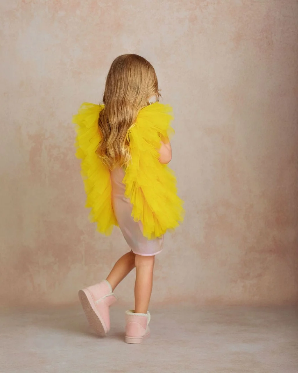 Radiant Yellow Fairy Wings Dress - Image 2