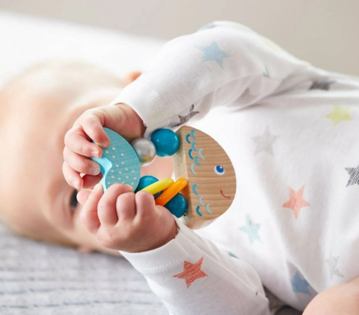 Rattlefish Wooden Baby Rattle - Image 2
