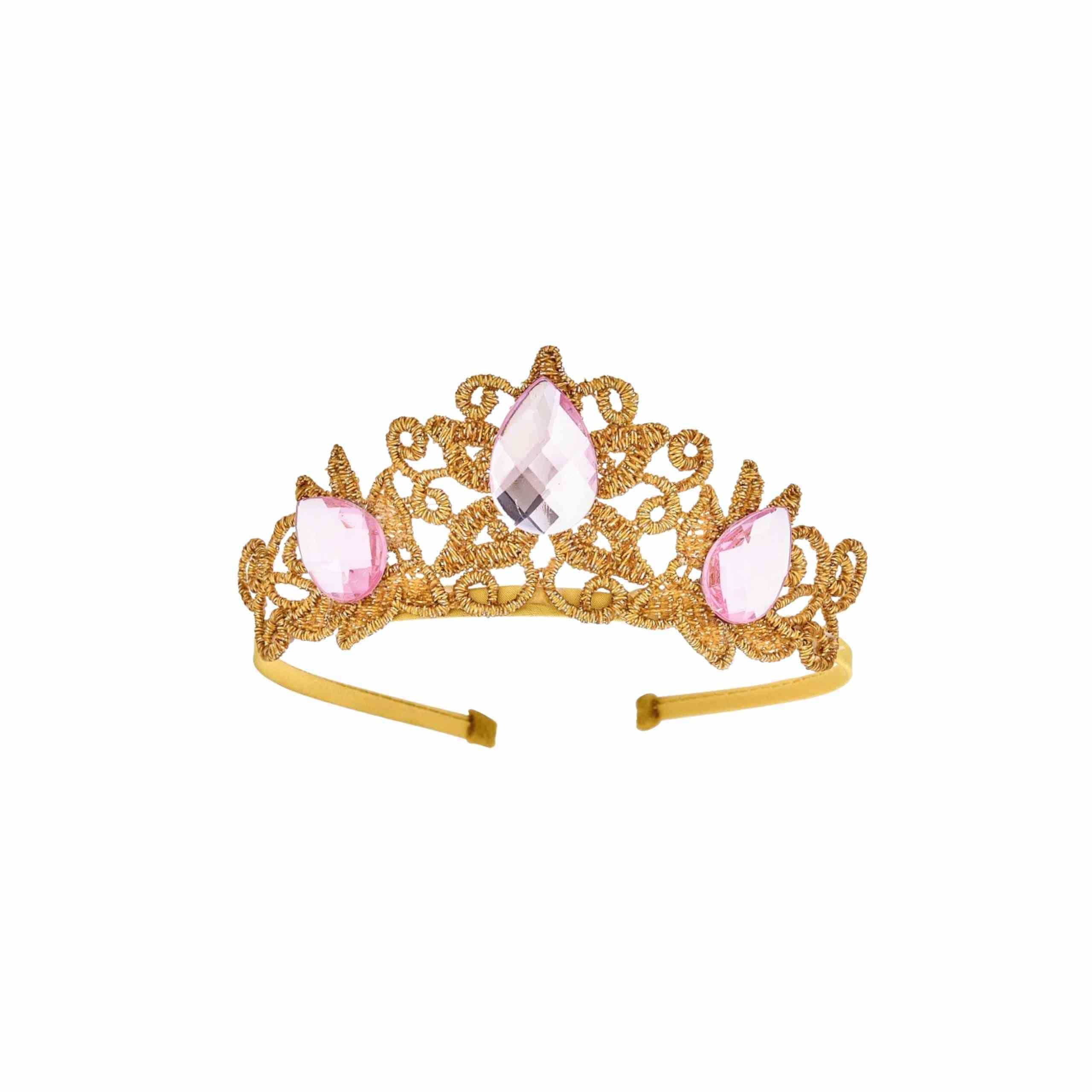 Raven Princess Crown and Wand Set  - Pink & Gold - Image 3