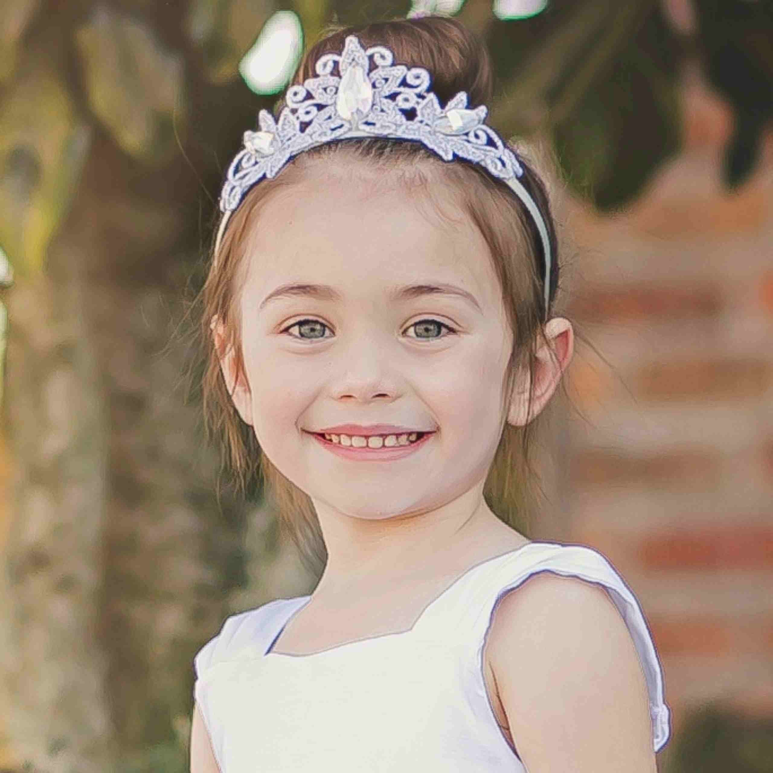 Raven Princess Crown and Wand Set - Silver & Ivory - Image 2