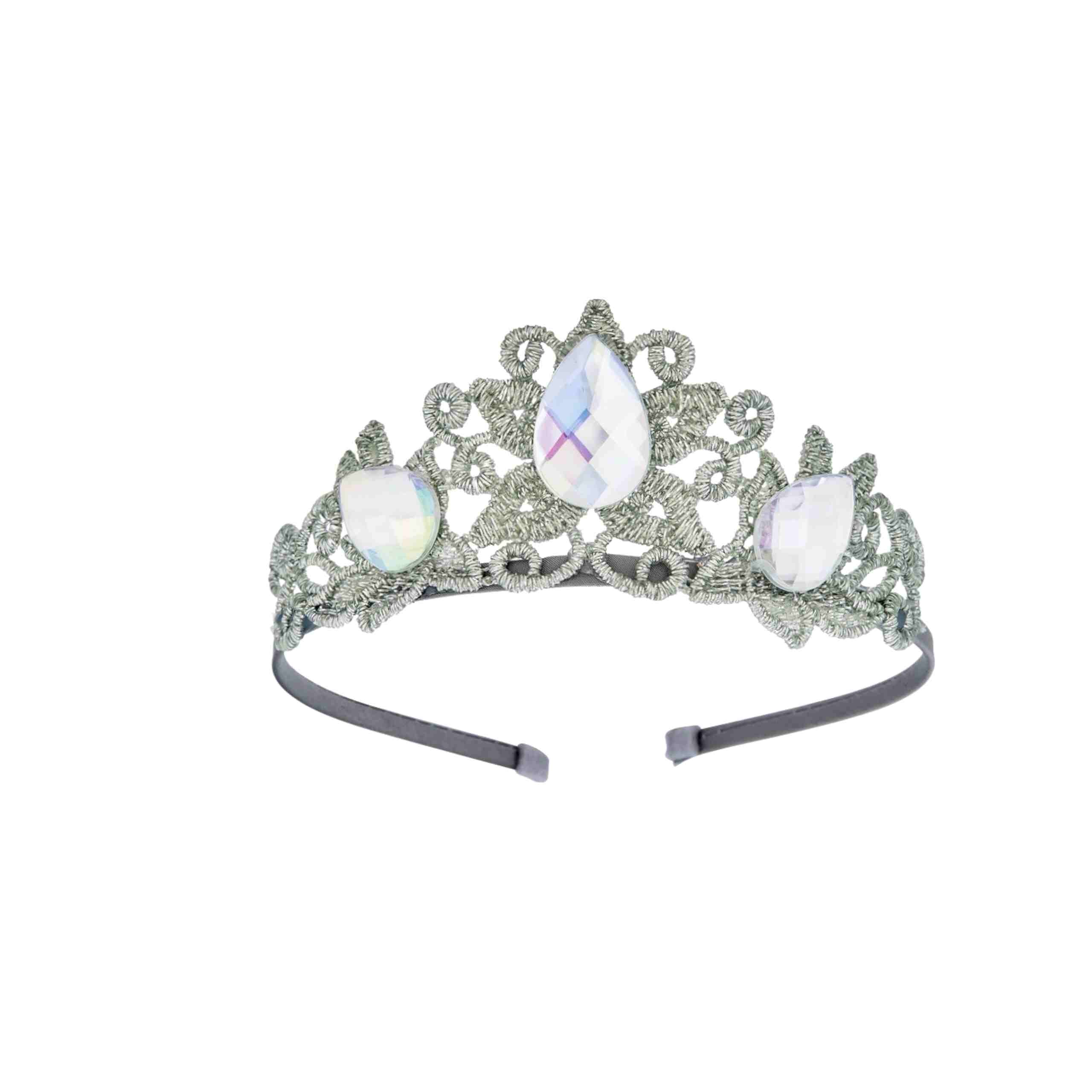 Raven Princess Crown and Wand Set - Silver & Ivory - Image 5