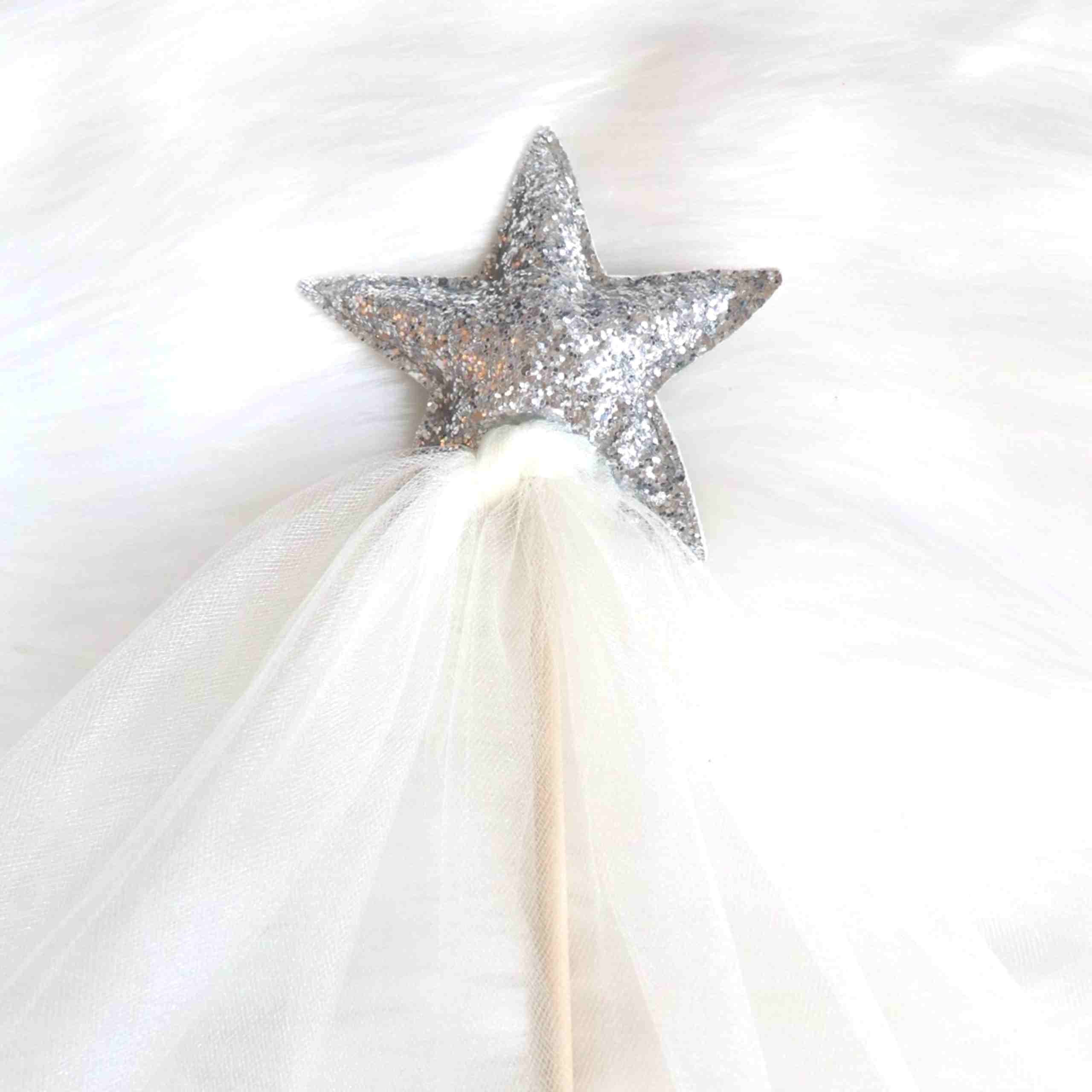 Raven Princess Crown and Wand Set - Silver & Ivory - Image 6