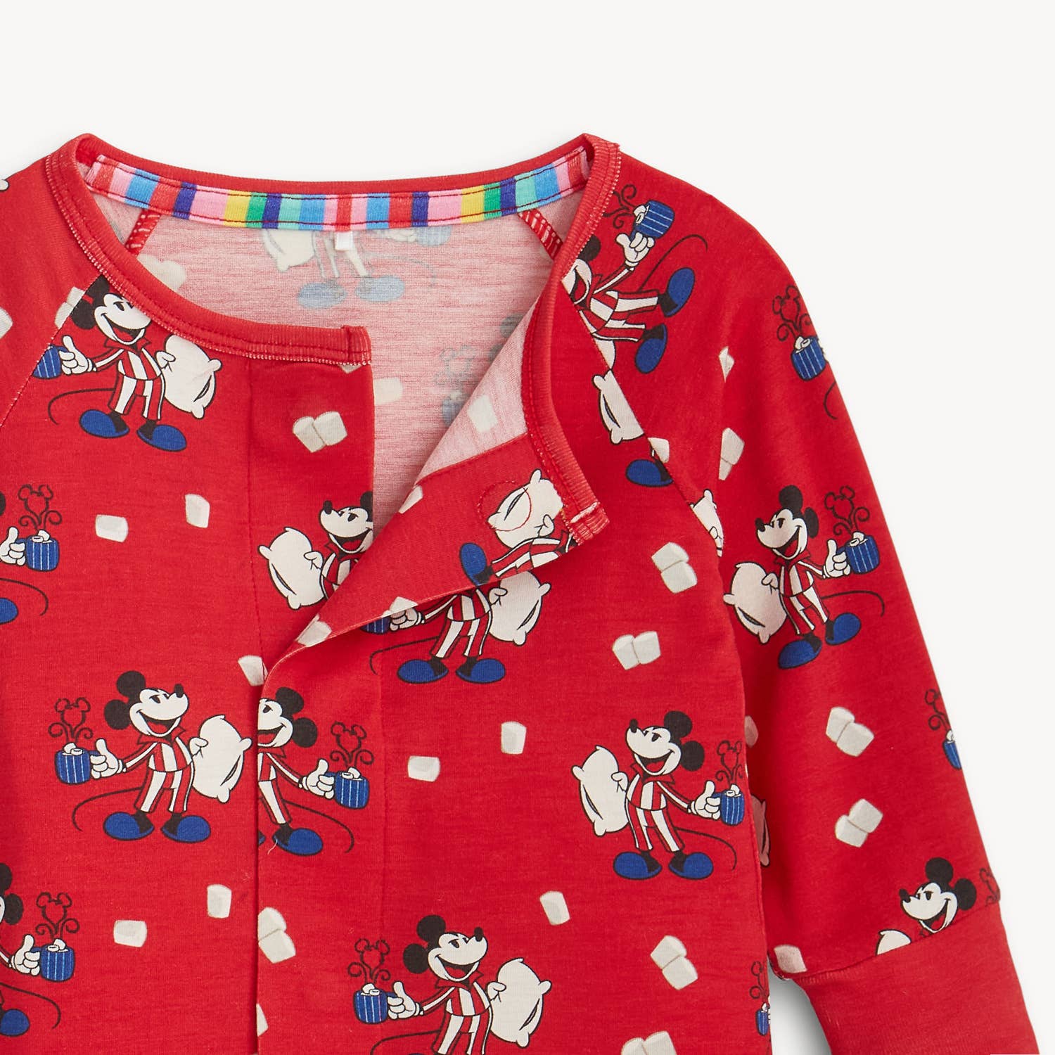 Magnetic Convertible Footie Romper - Disney Red Cocoa Club - Image 3