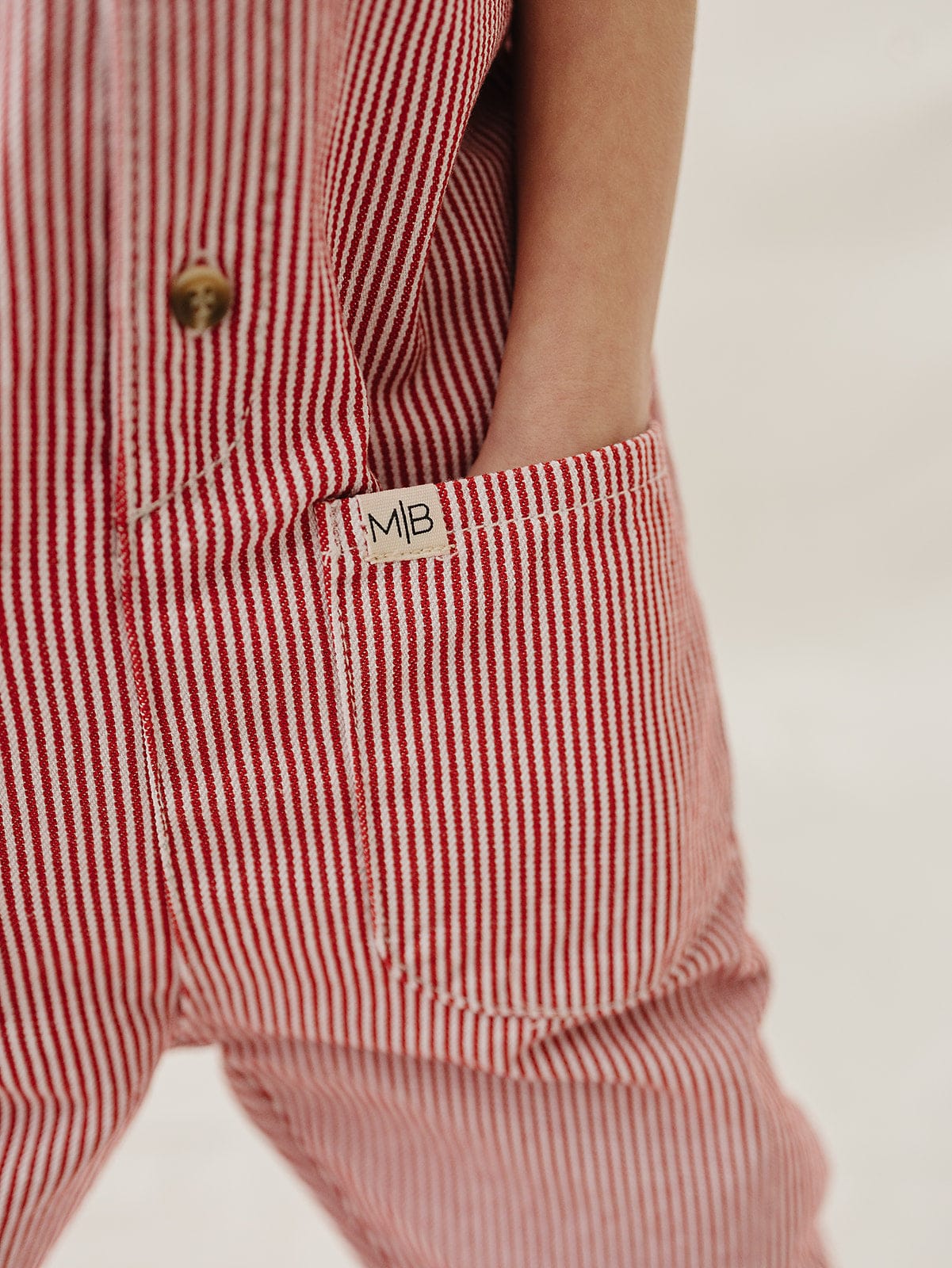 Red Stripe Overalls - Image 5