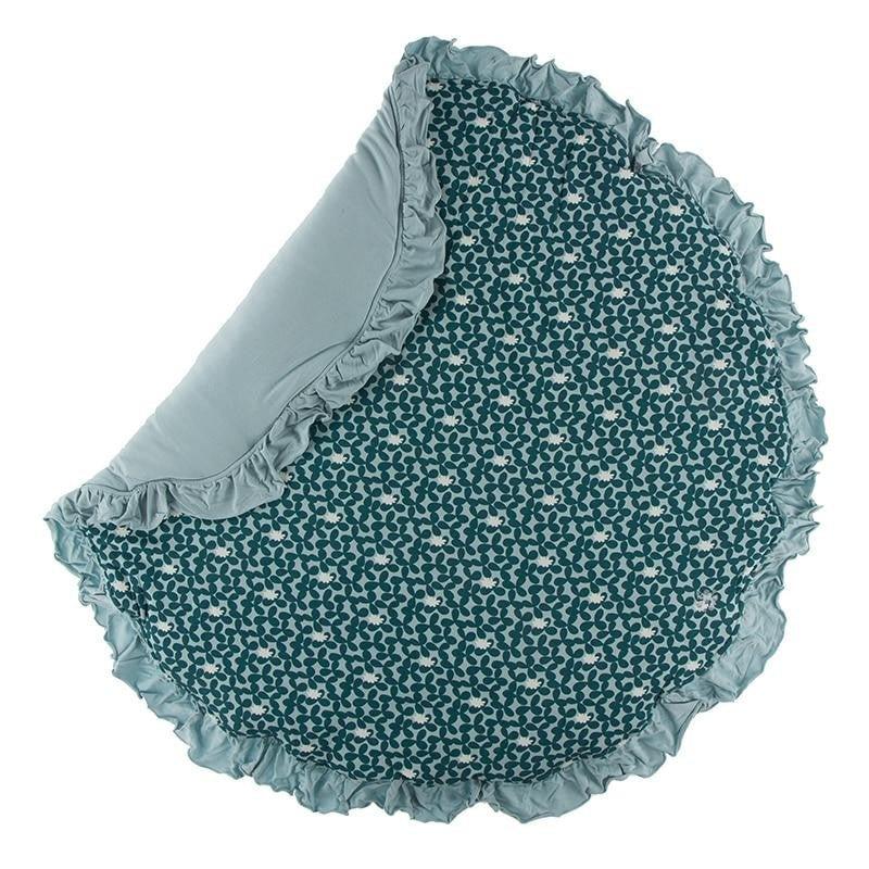 Bamboo Ruffle Fluffle Padded Playmat - Jade Running Buffalo Clover - Image 2