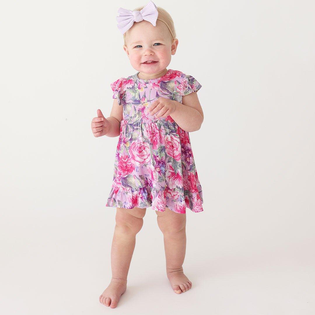 Ruffled Twirl Bodysuit Dress  - Ellery (Floral) - Image 2