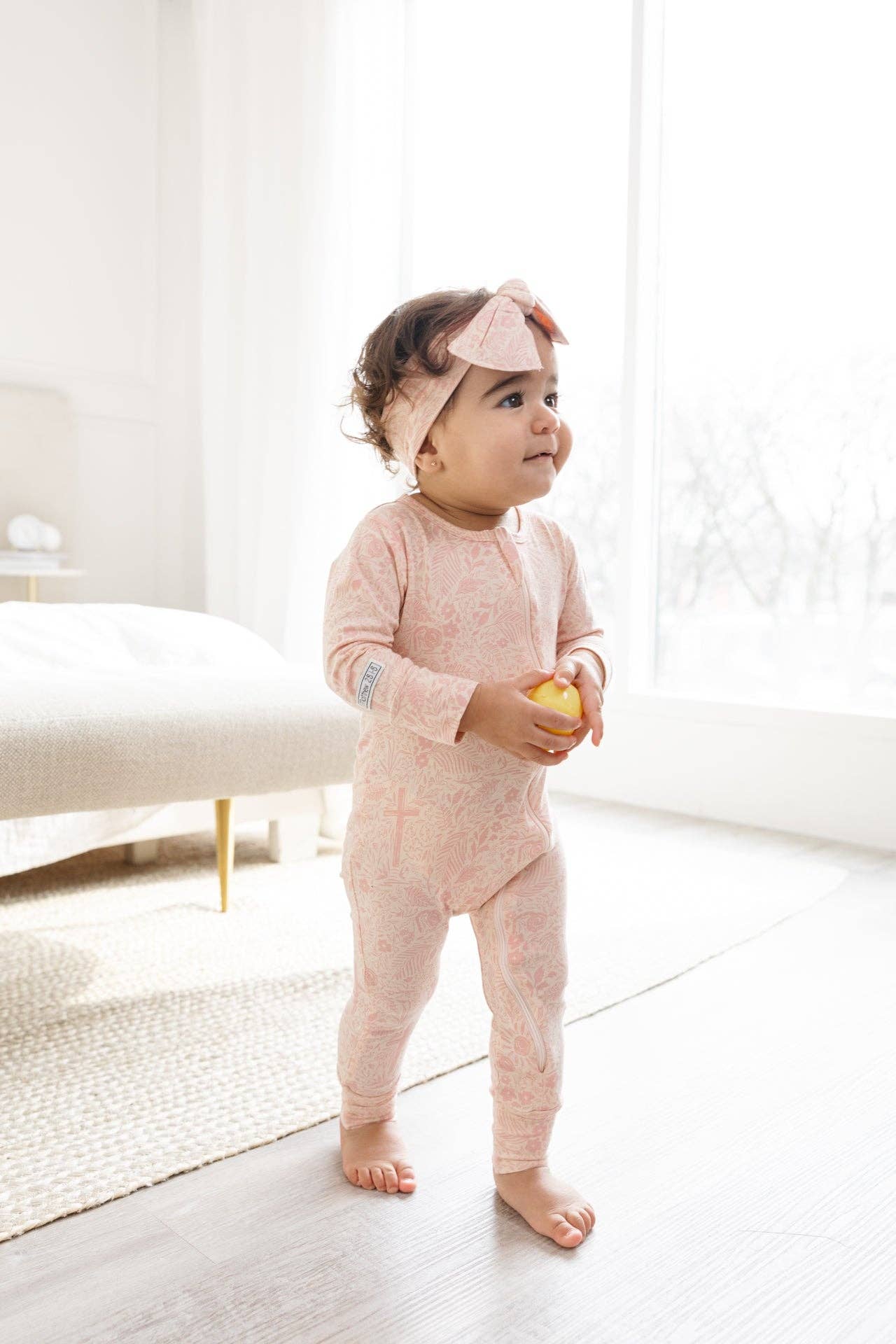 Bamboo Headband - Pink Salvation Garden - Image 2