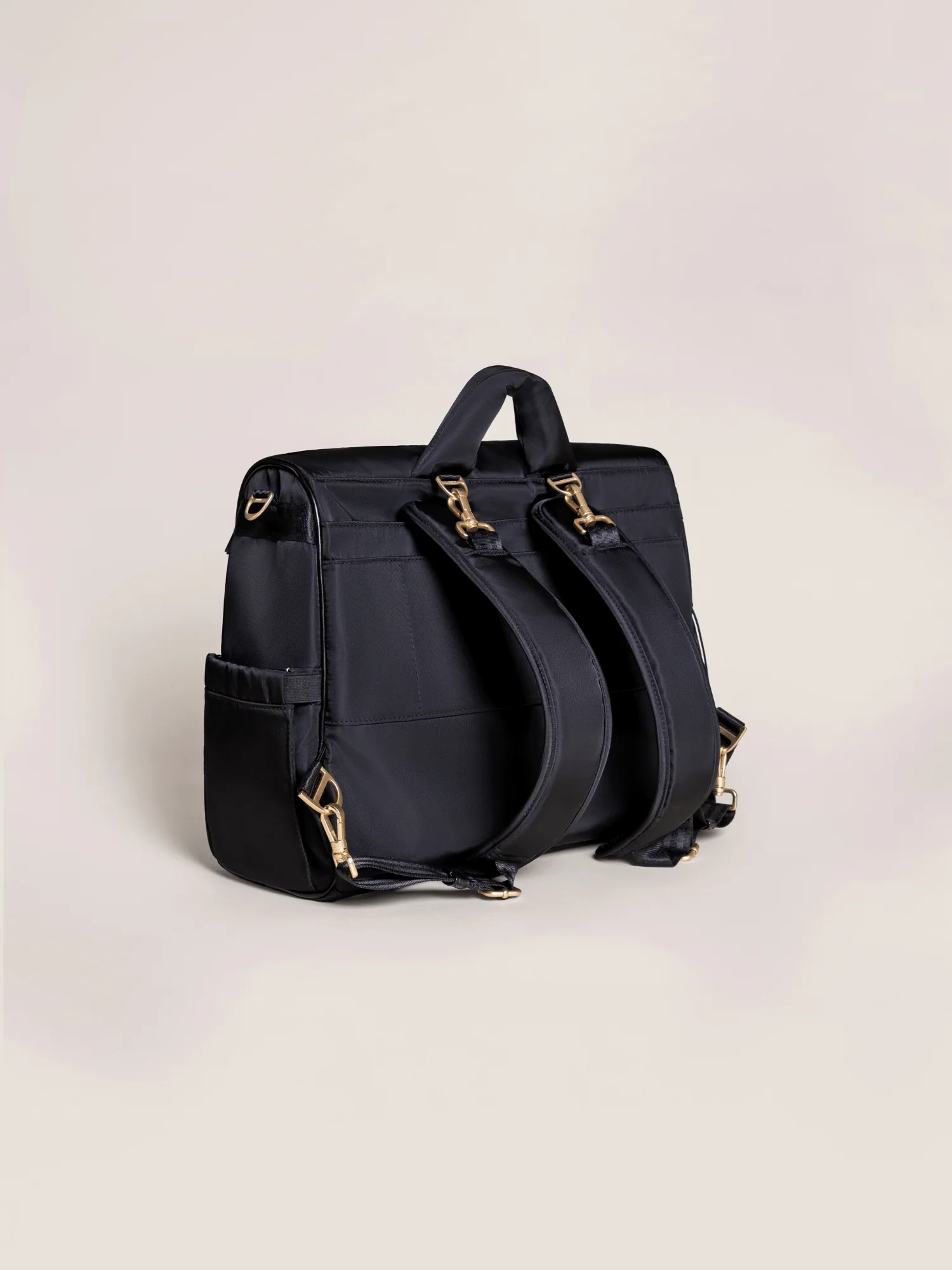 Satchel Diaper Bag - Black - Image 3