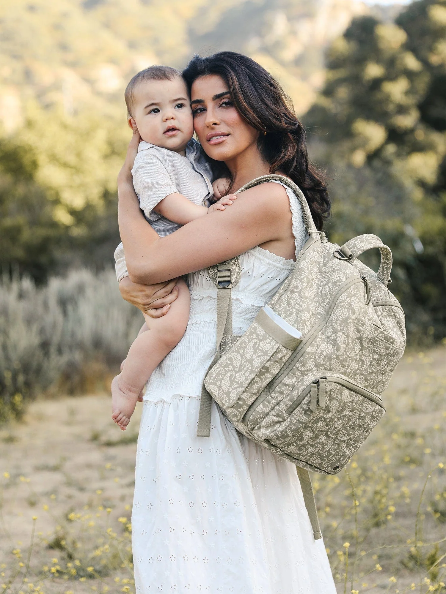Sazan + JuJuBe Classic Diaper Backpack - Paisley Floral - Image 2