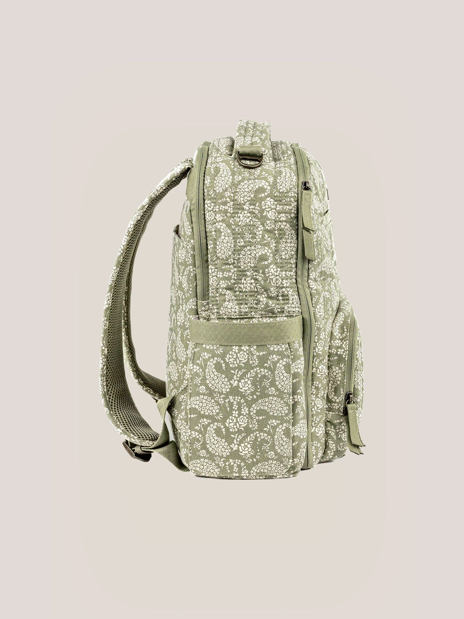 Sazan + JuJuBe Classic Diaper Backpack - Paisley Floral - Image 5