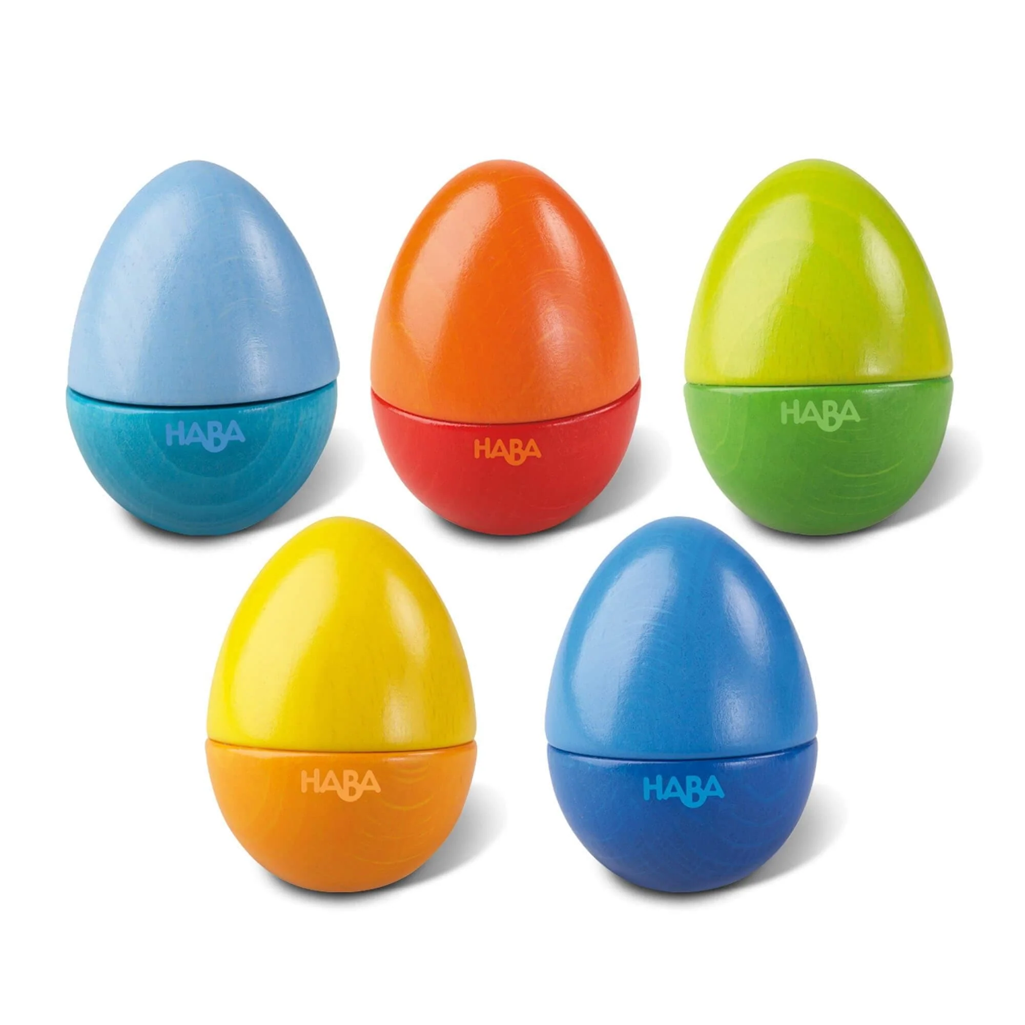 Set of 5 Wooden Musical Eggs - Image 2