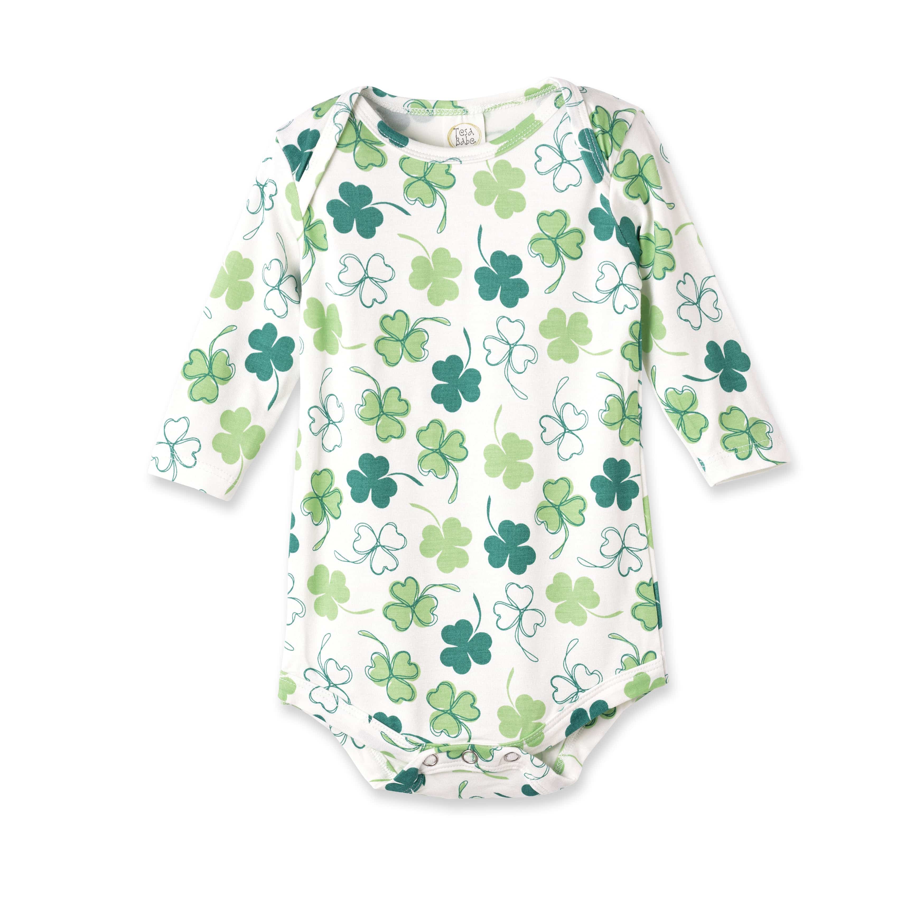 Shamrock Baby Bodysuit - Soft Bamboo Irish Charm