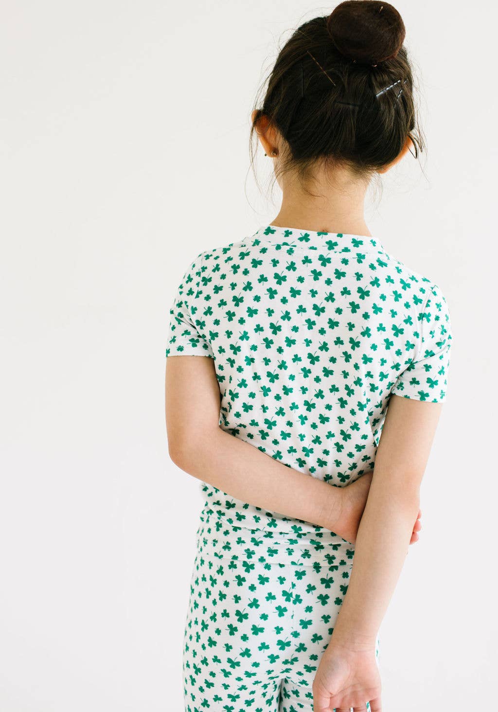 Bamboo Short Sleeve Pajama Set - Shamrock - Image 3