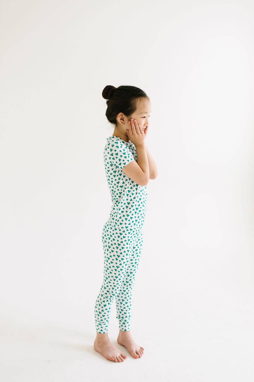 Bamboo Short Sleeve Pajama Set - Shamrock - Image 4