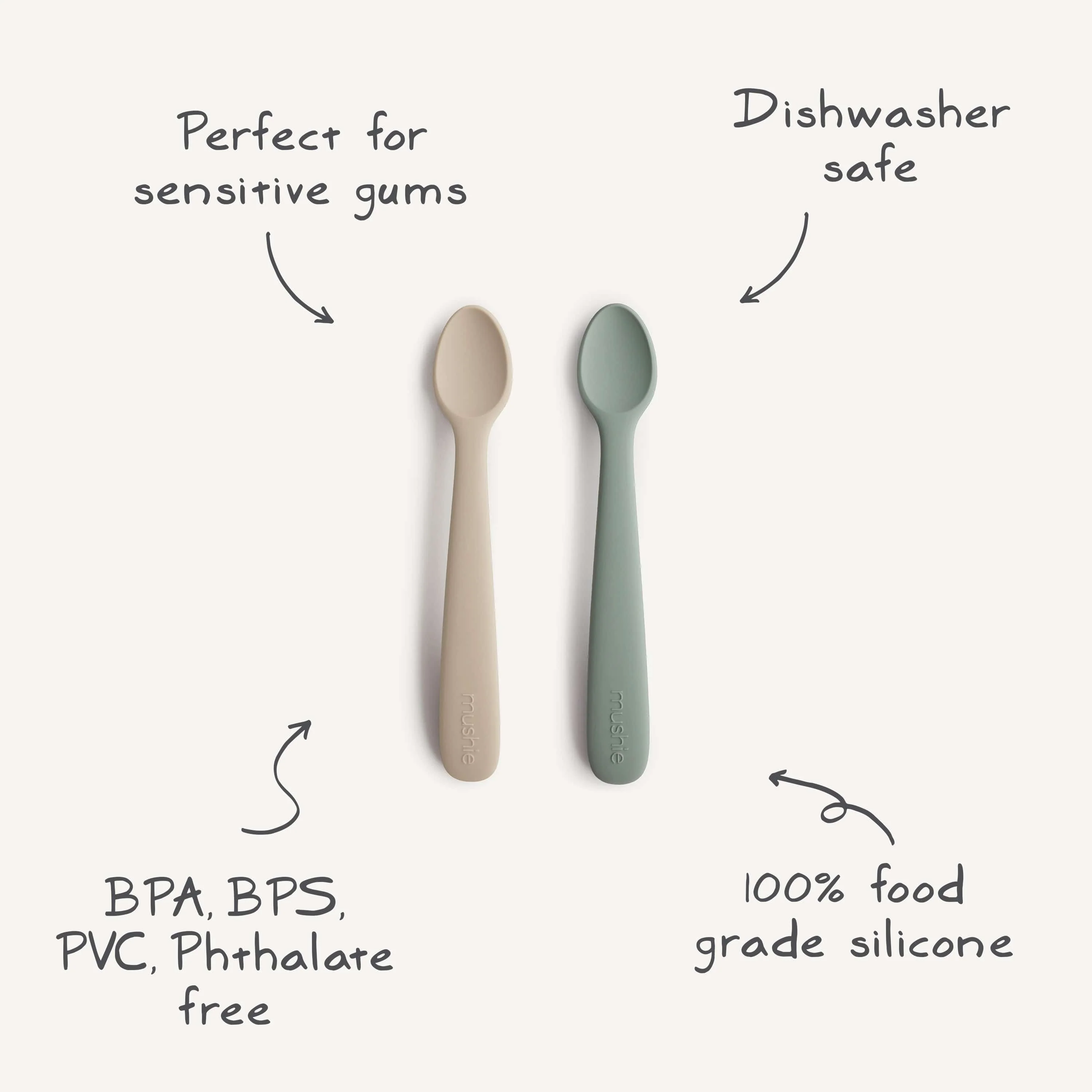 Silicone Feeding Spoons 2-Pack - Image 49