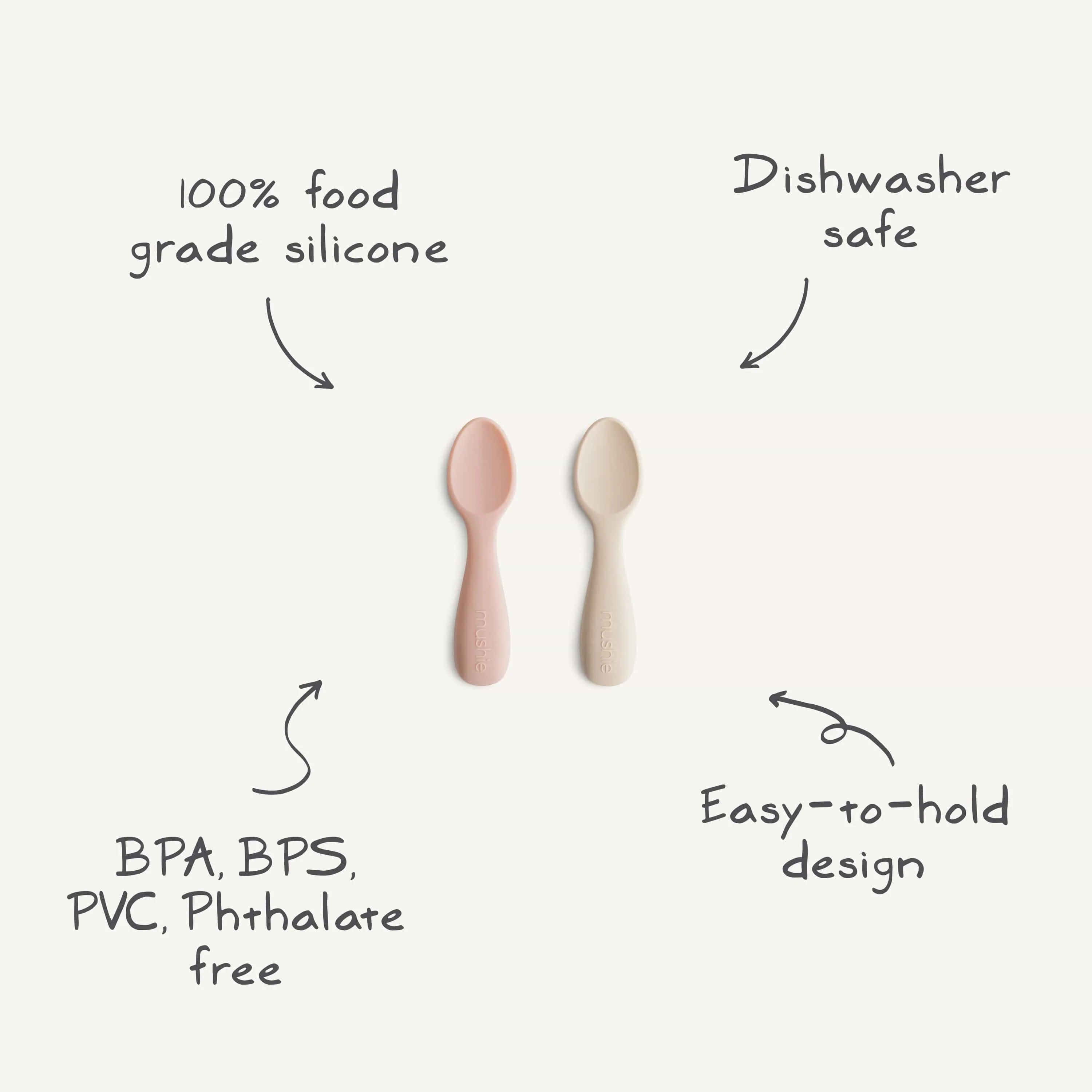 Silicone Toddler Starter Spoons 2-Pack - Image 47