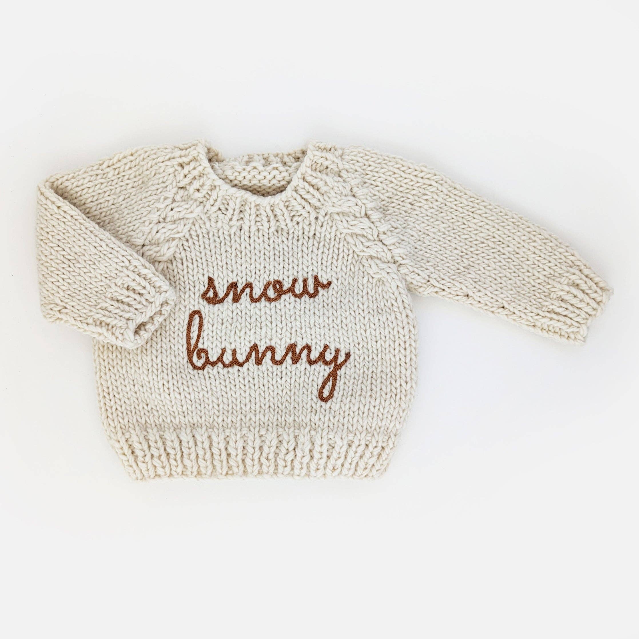 Snow Bunny Pecan Crew Neck Sweater - Image 6