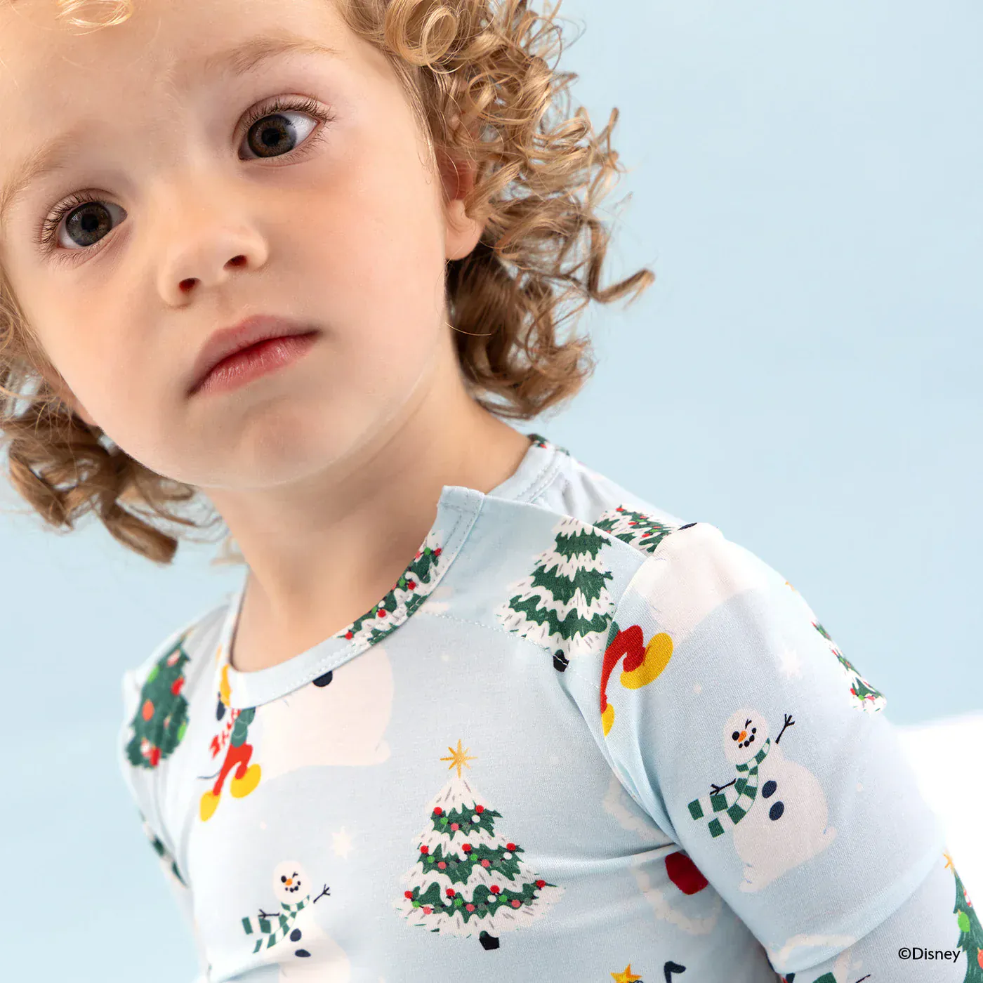 Magnetic Long Sleeve Pajama Set - Disney Snow Excited - Image 3