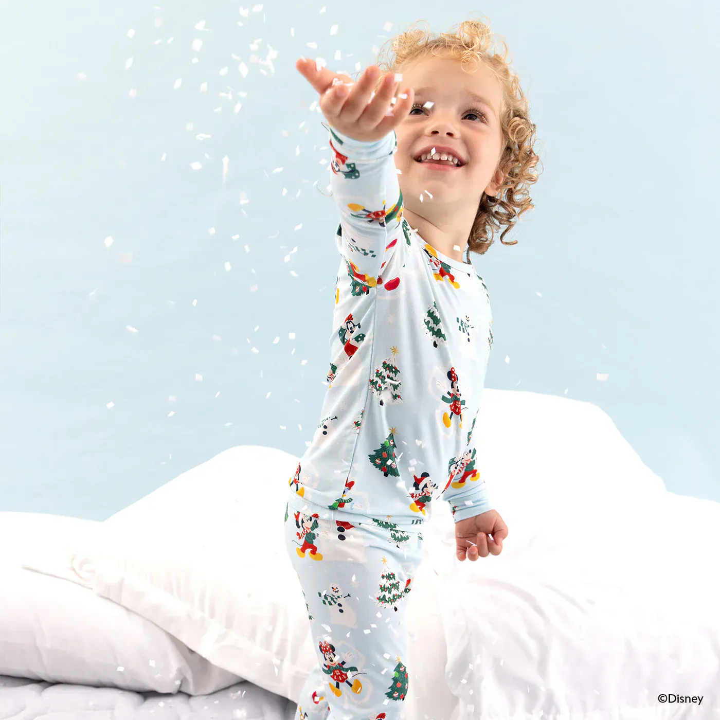 Magnetic Long Sleeve Pajama Set - Disney Snow Excited - Image 4