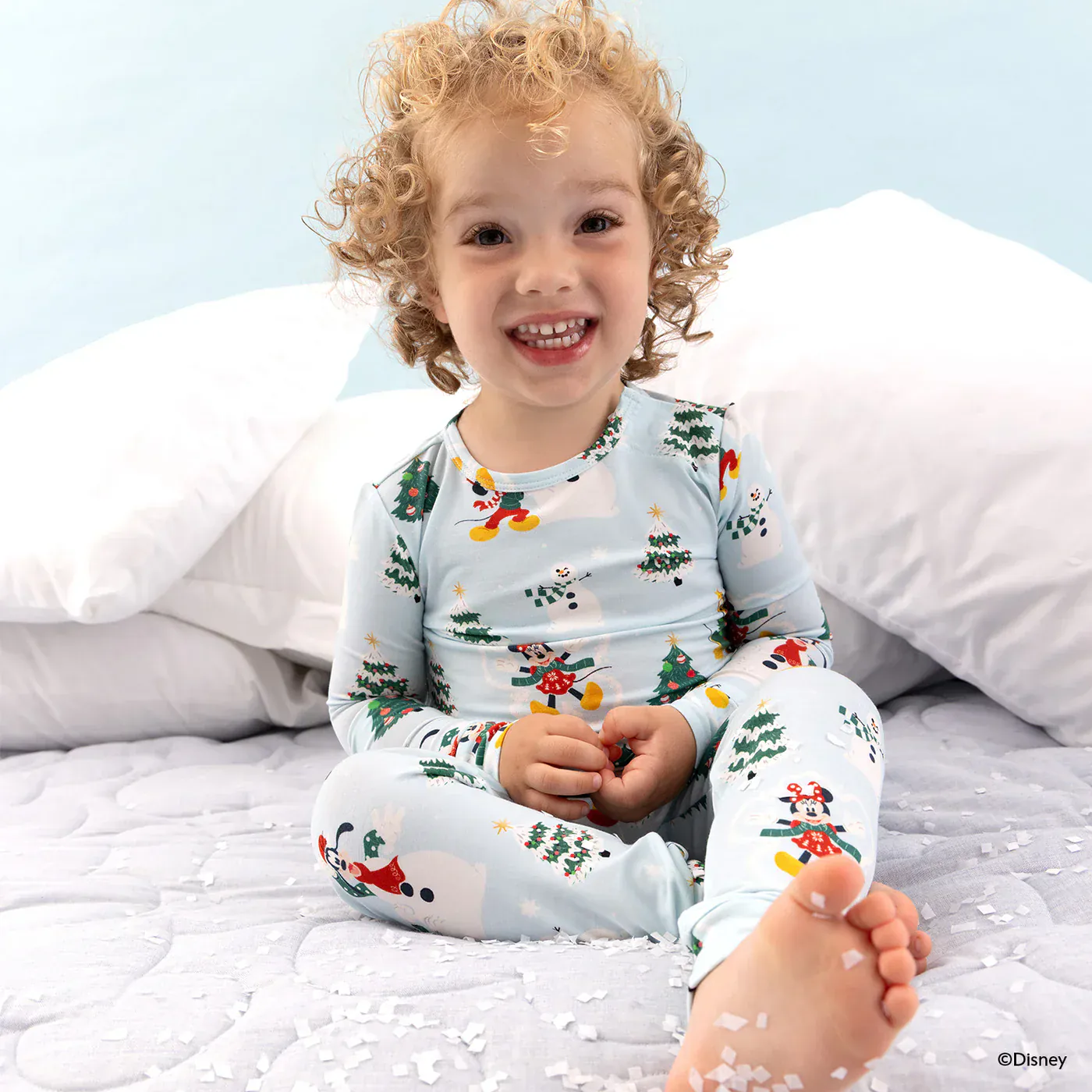 Magnetic Long Sleeve Pajama Set - Disney Snow Excited - Image 5