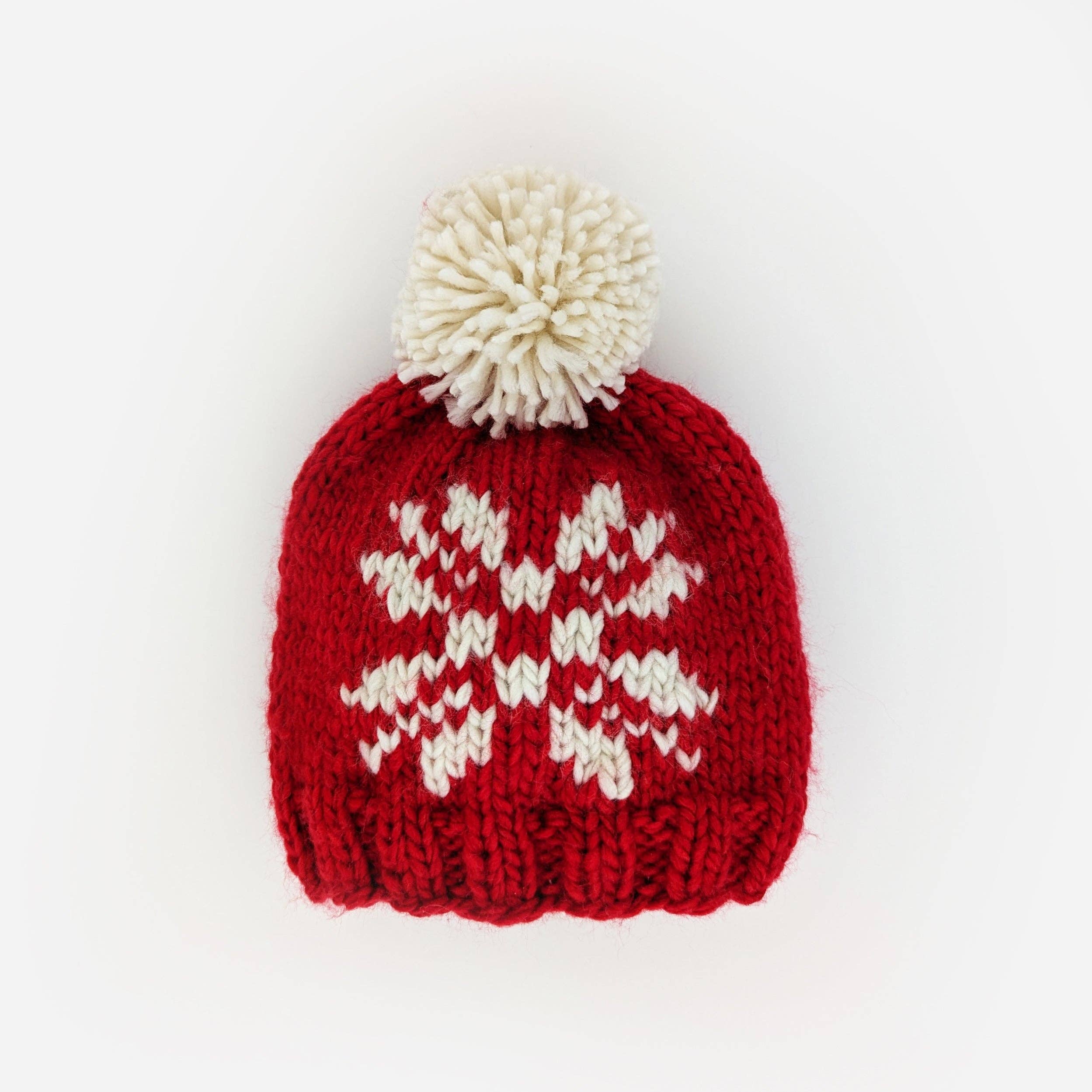 Red Snowflake Beanie Hat - Image 3