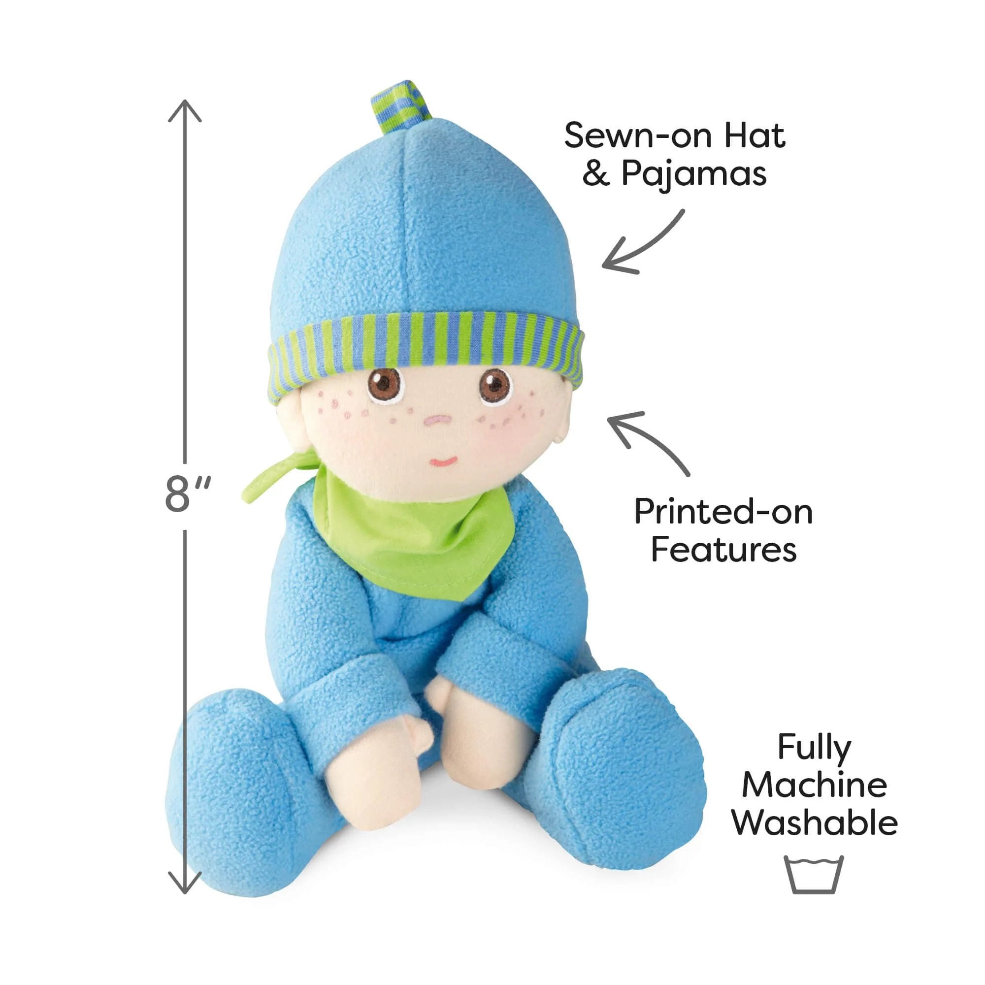 Snug Up Doll Luis 8" First Doll - Image 6