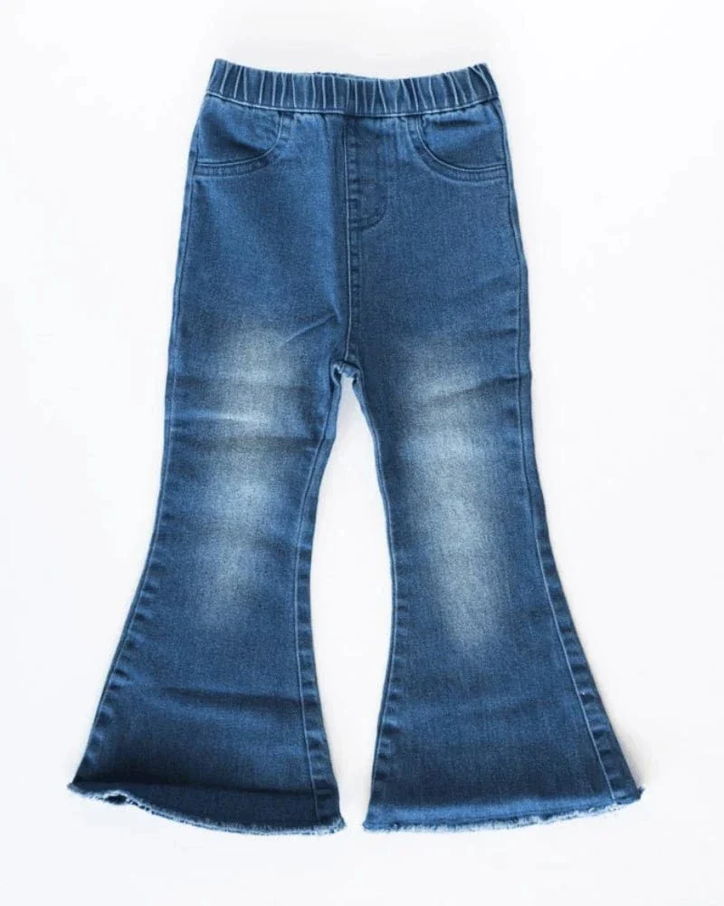 Sophie Denim Bell Bottoms - Dark Wash - Image 4