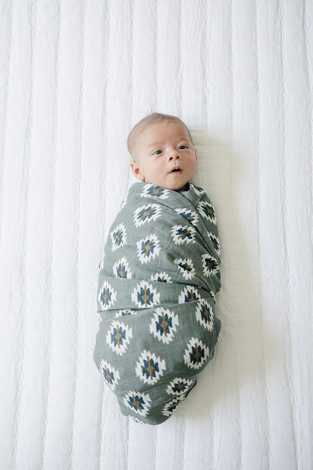 Southwest Aztec Muslin Swaddle Blanket - Image 2