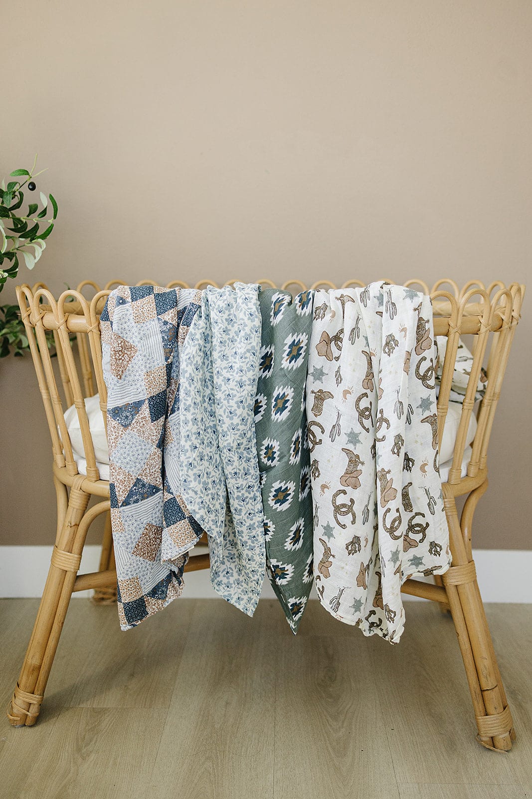 Southwest Aztec Muslin Swaddle Blanket - Image 5