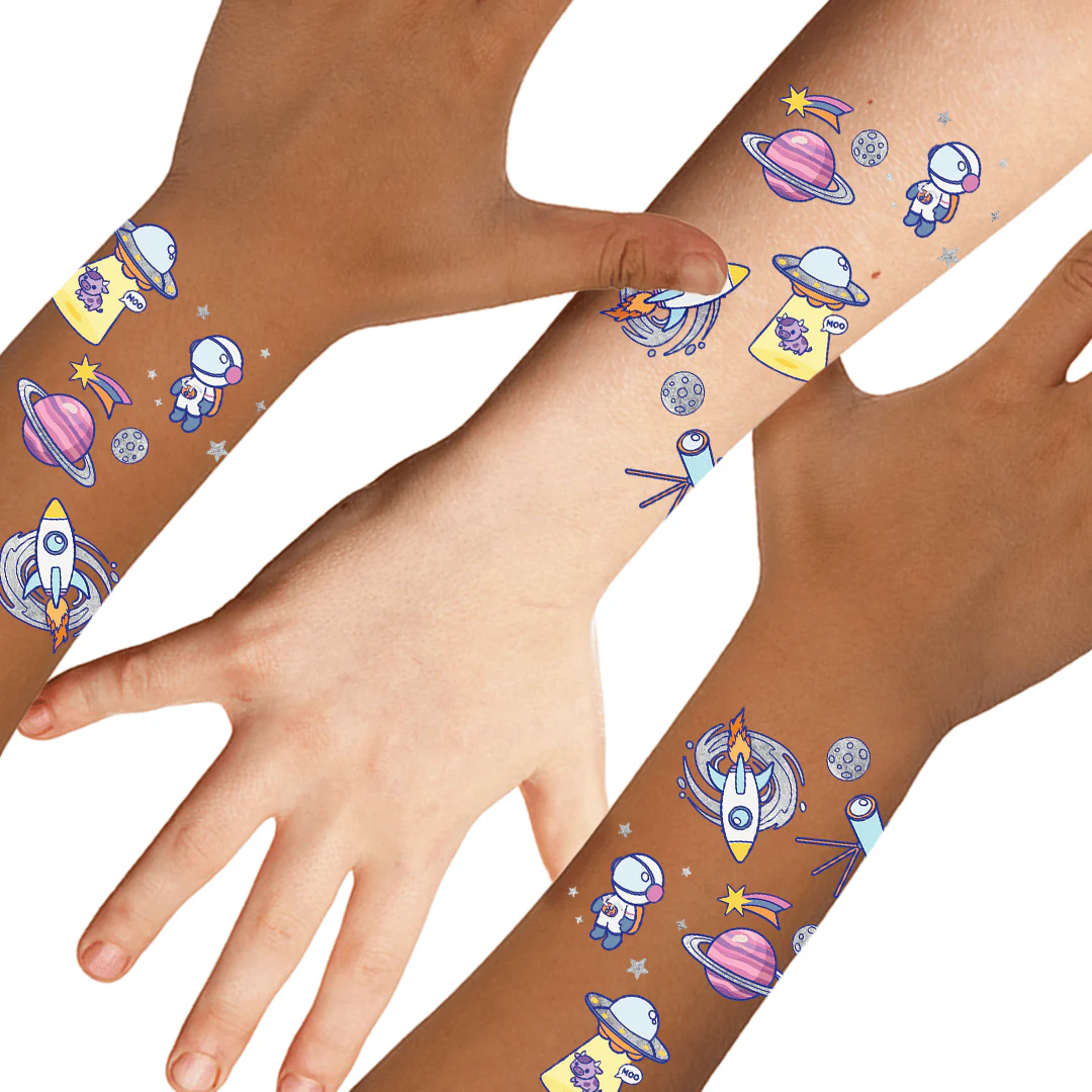 Space Ranger Variety Temporary Tattoos Set - Image 2