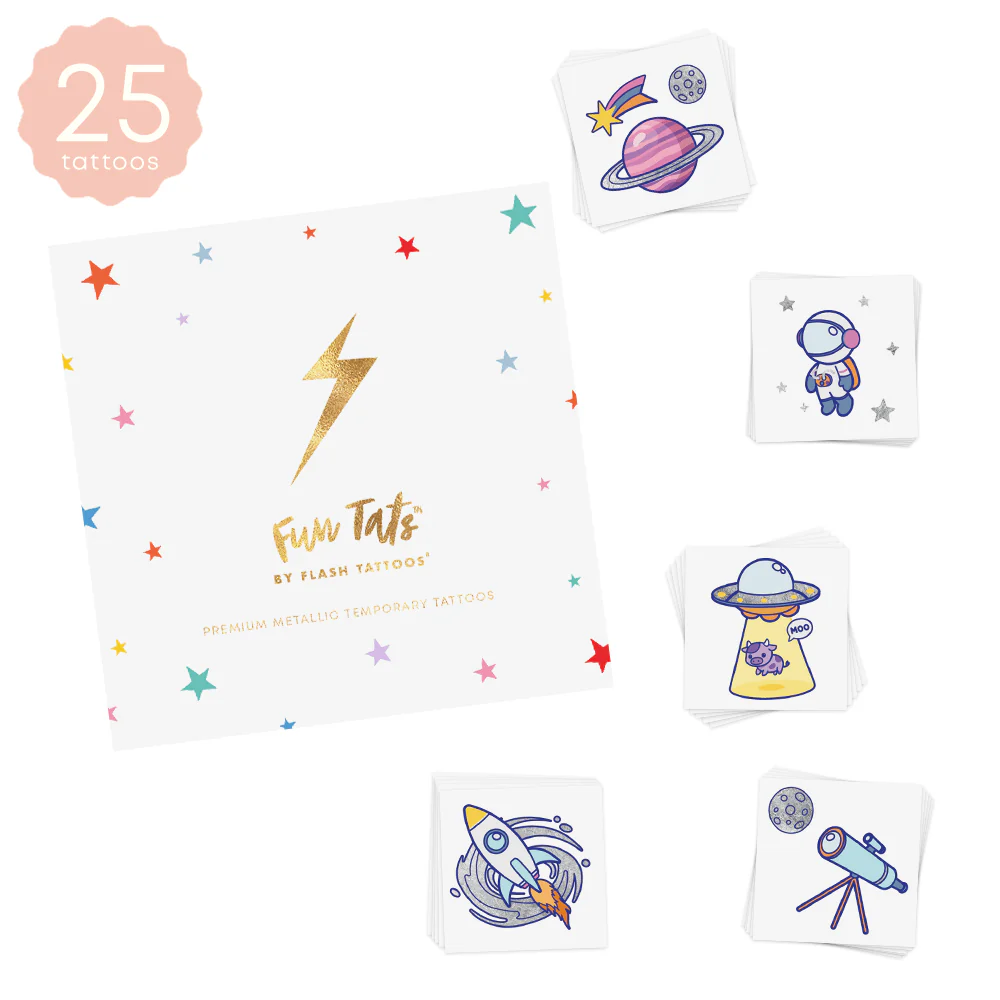 Space Ranger Variety Temporary Tattoos Set - Image 4
