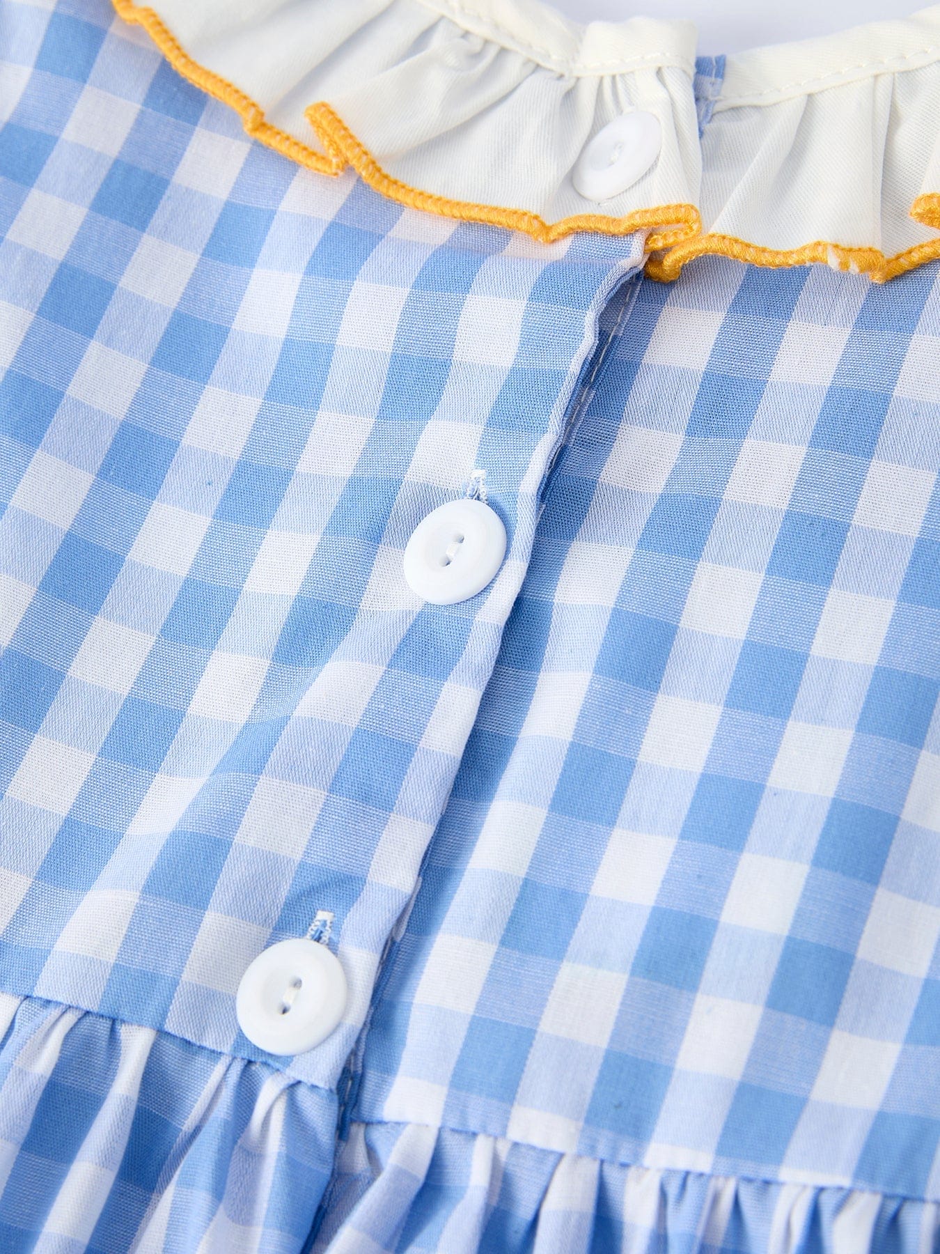 Spring Daisy Bow Smocked Toddler Girl Dress - Image 5