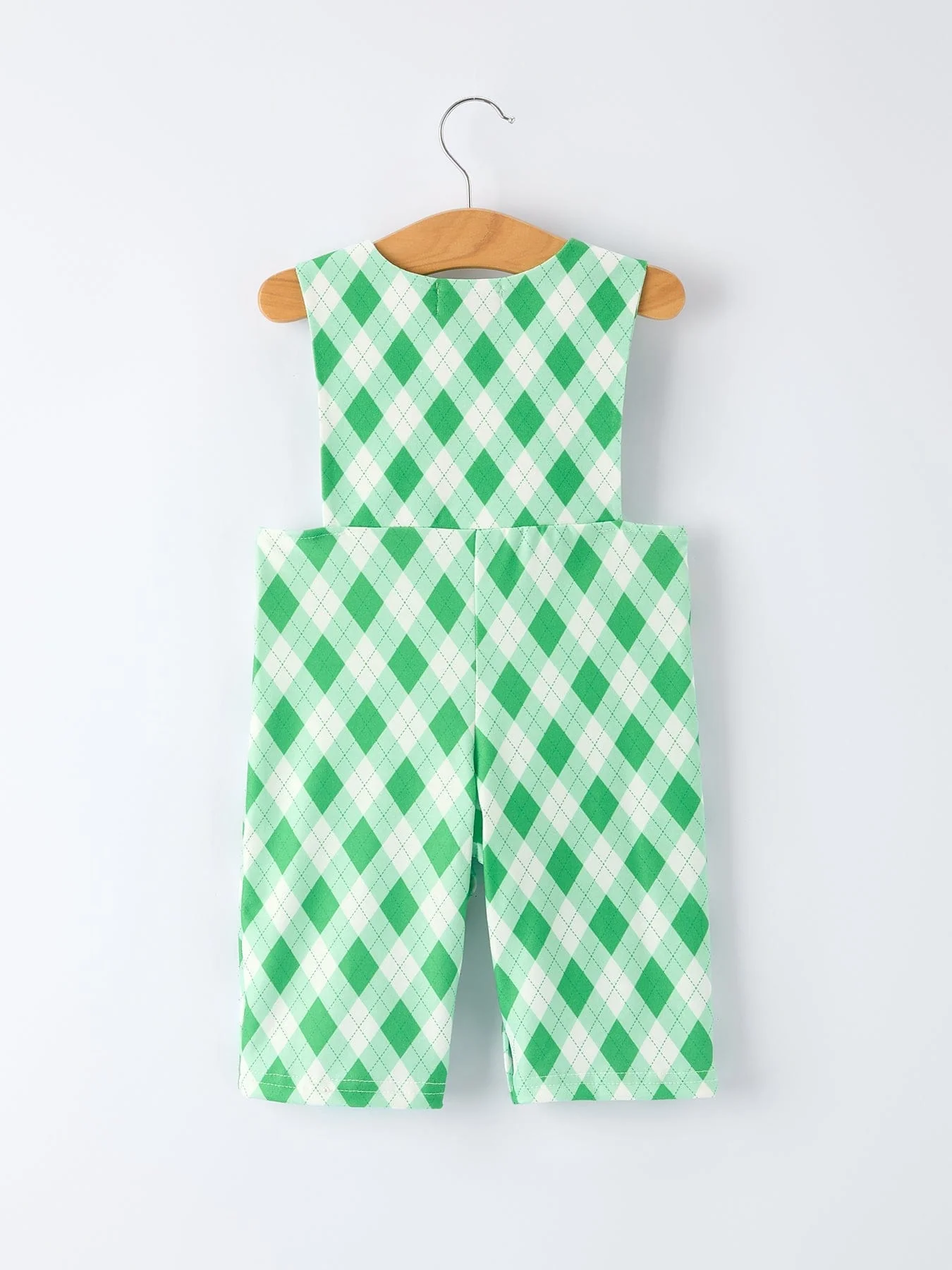 Spring Golf Embroidered Baby Boys Smocked Romper - Image 2