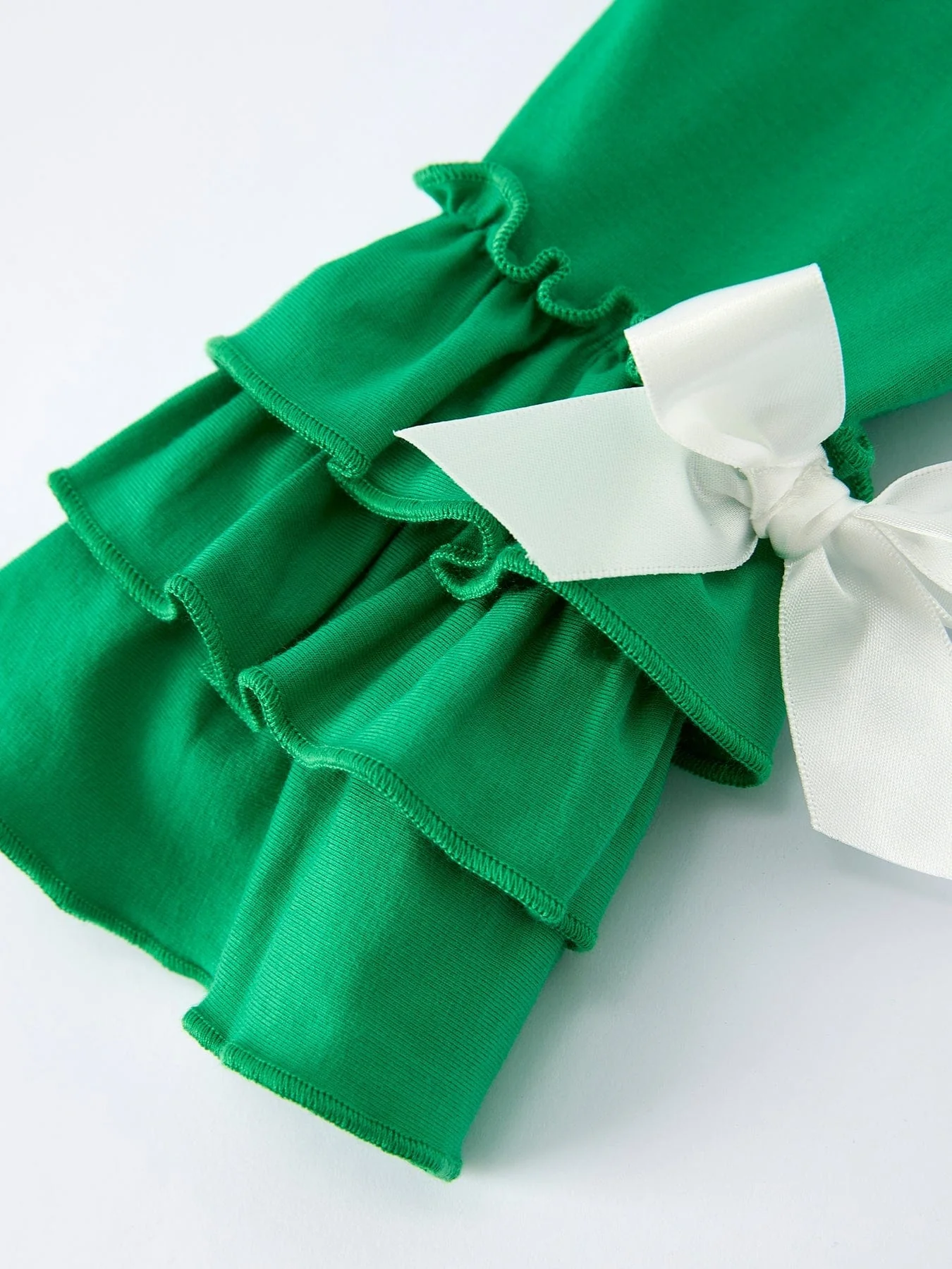 St. Patrick's Day Bow Top and Ruffled Leggings Girls Set - Image 11