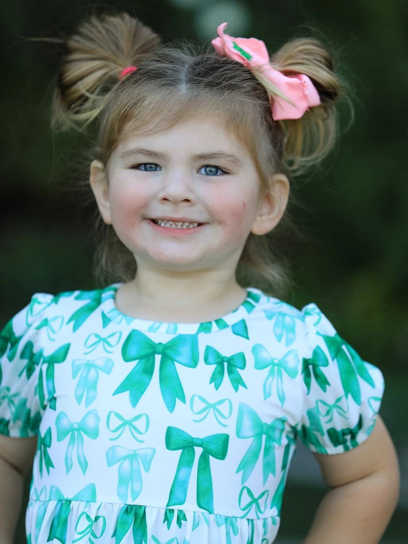 St. Patrick's Day Bow Top and Ruffled Leggings Girls Set - Image 12