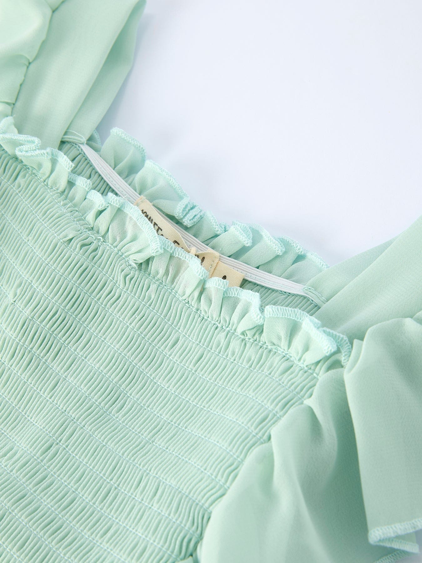 St. Patrick's Day Ombre Ruffle Dress for Girls - Green Gradient Layers - Image 3