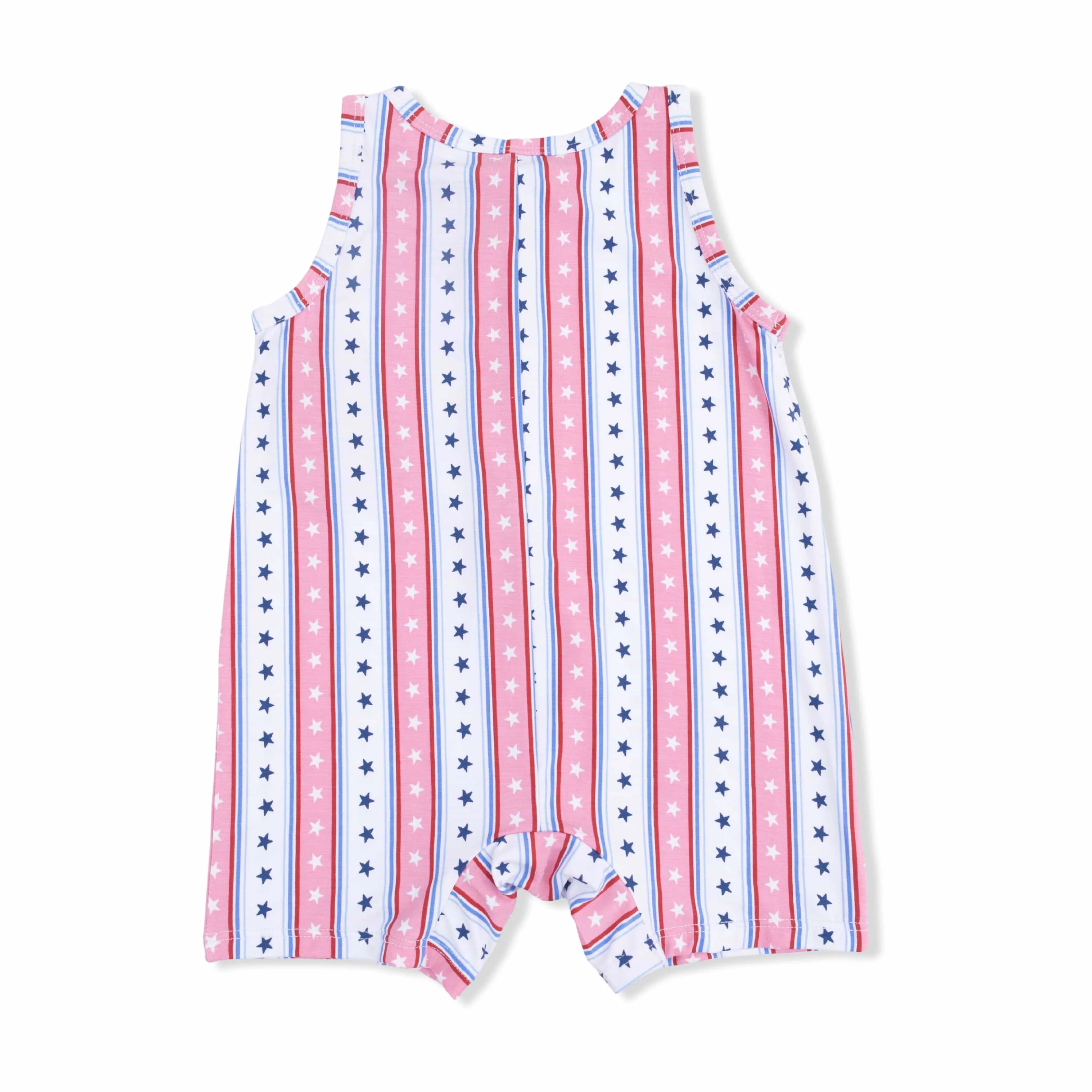 Sleeveless Shortie Romper - Stars and Stripes - Image 3