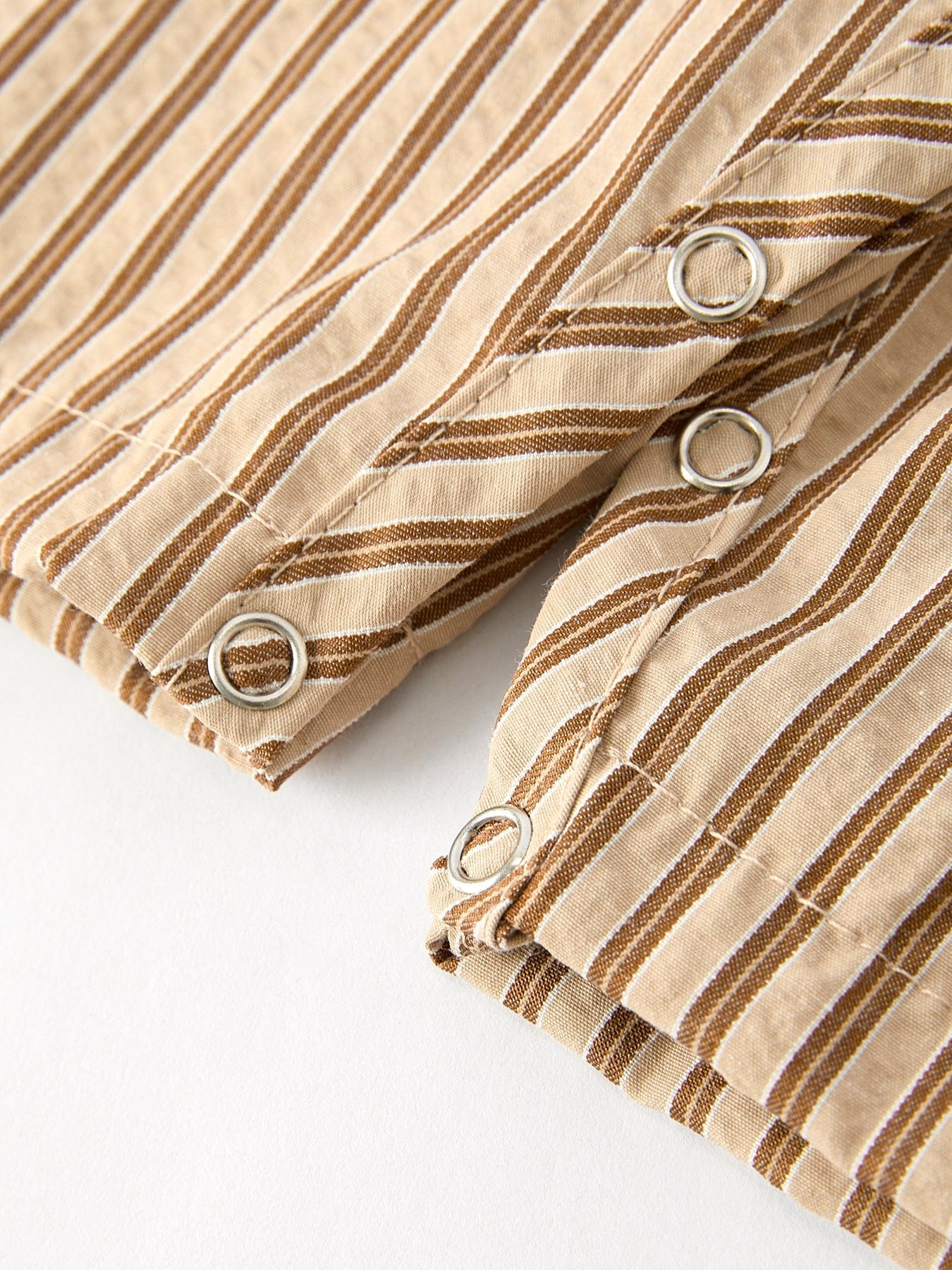 Stripe Smocked Church Christ Bishop Christening Romper - Image 11