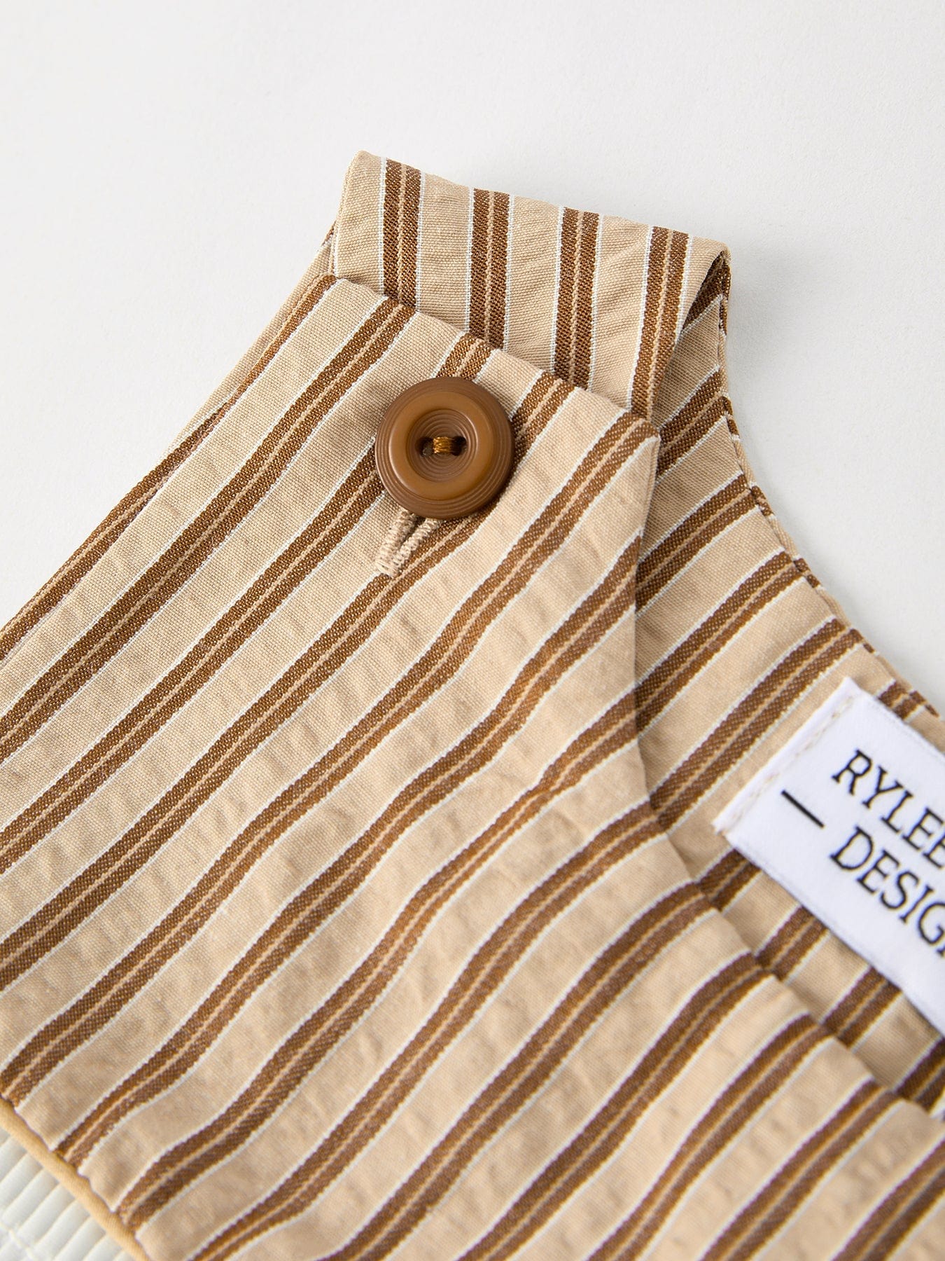 Stripe Smocked Church Christ Bishop Christening Romper - Image 9