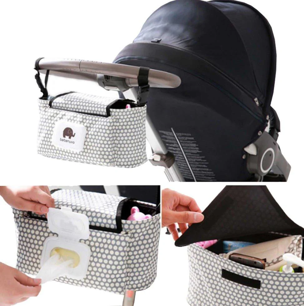 Stroller Organizer Bag, Polka Dots - Image 3