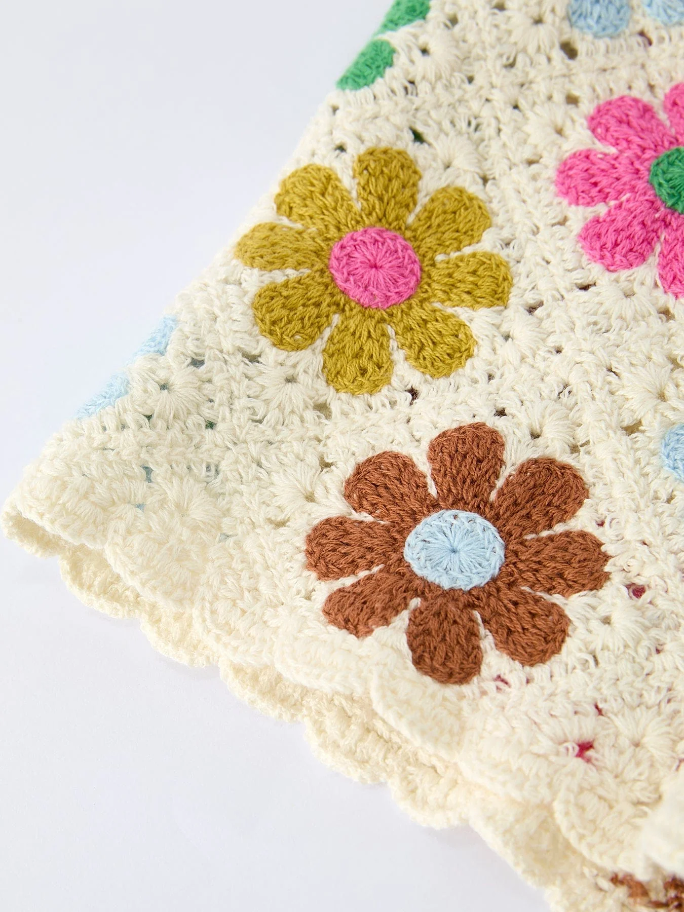 Summer Crochet Floral Girl Set - Image 3