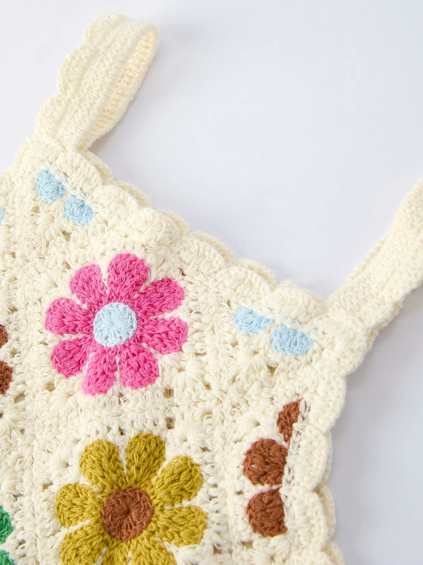 Summer Crochet Floral Girl Set - Image 4