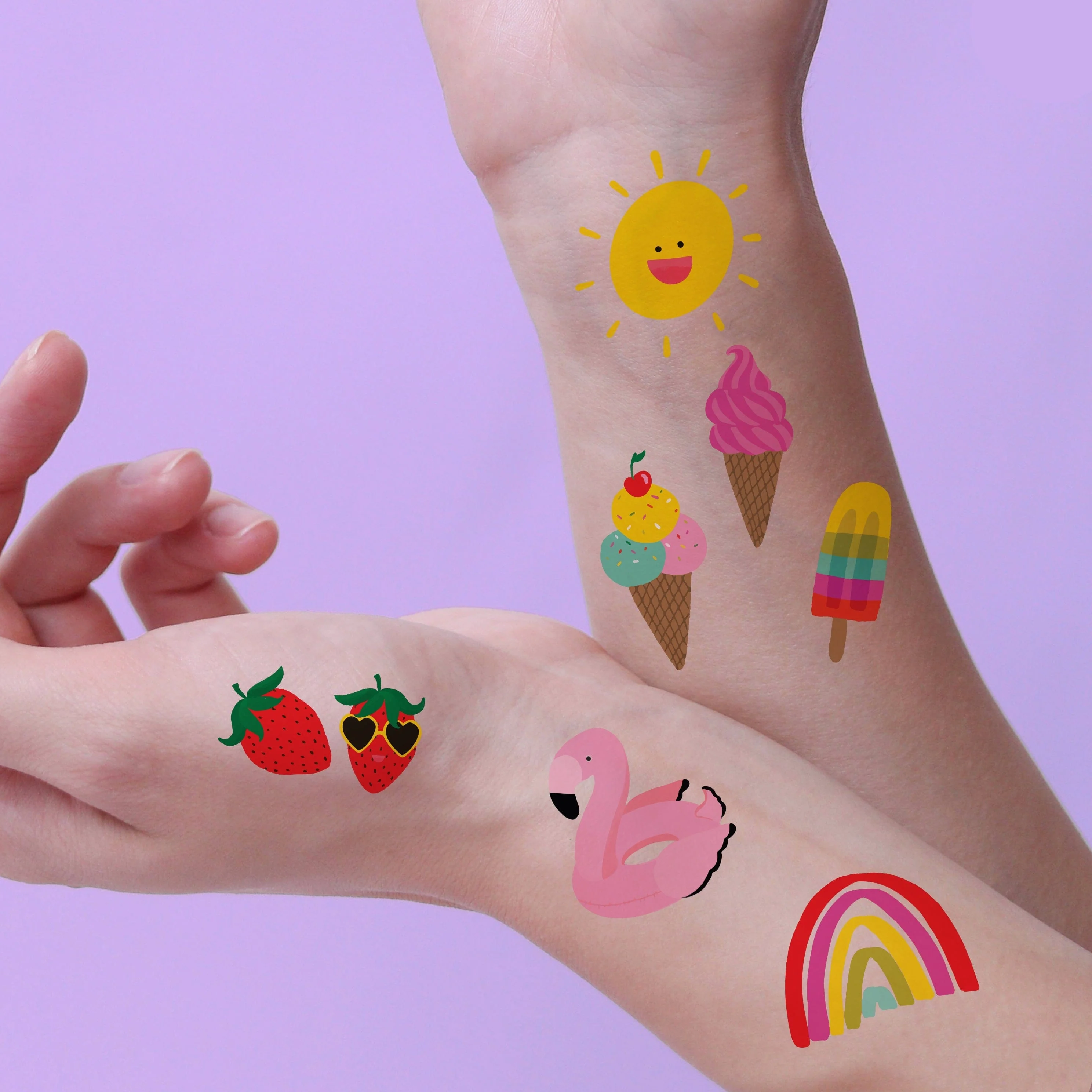 Summer Fun Variety Temporary Tattoos Set - Image 6