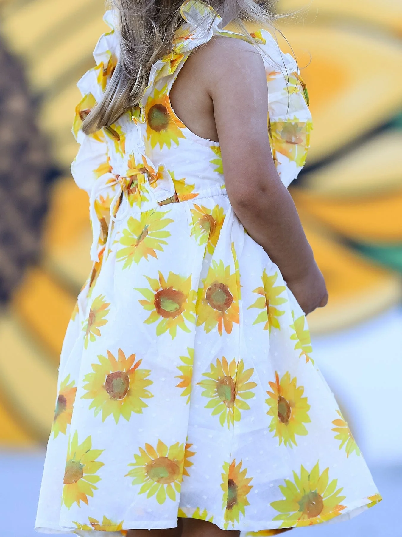 Sunflower Girls Smocked Ruffle Dress - Image 2