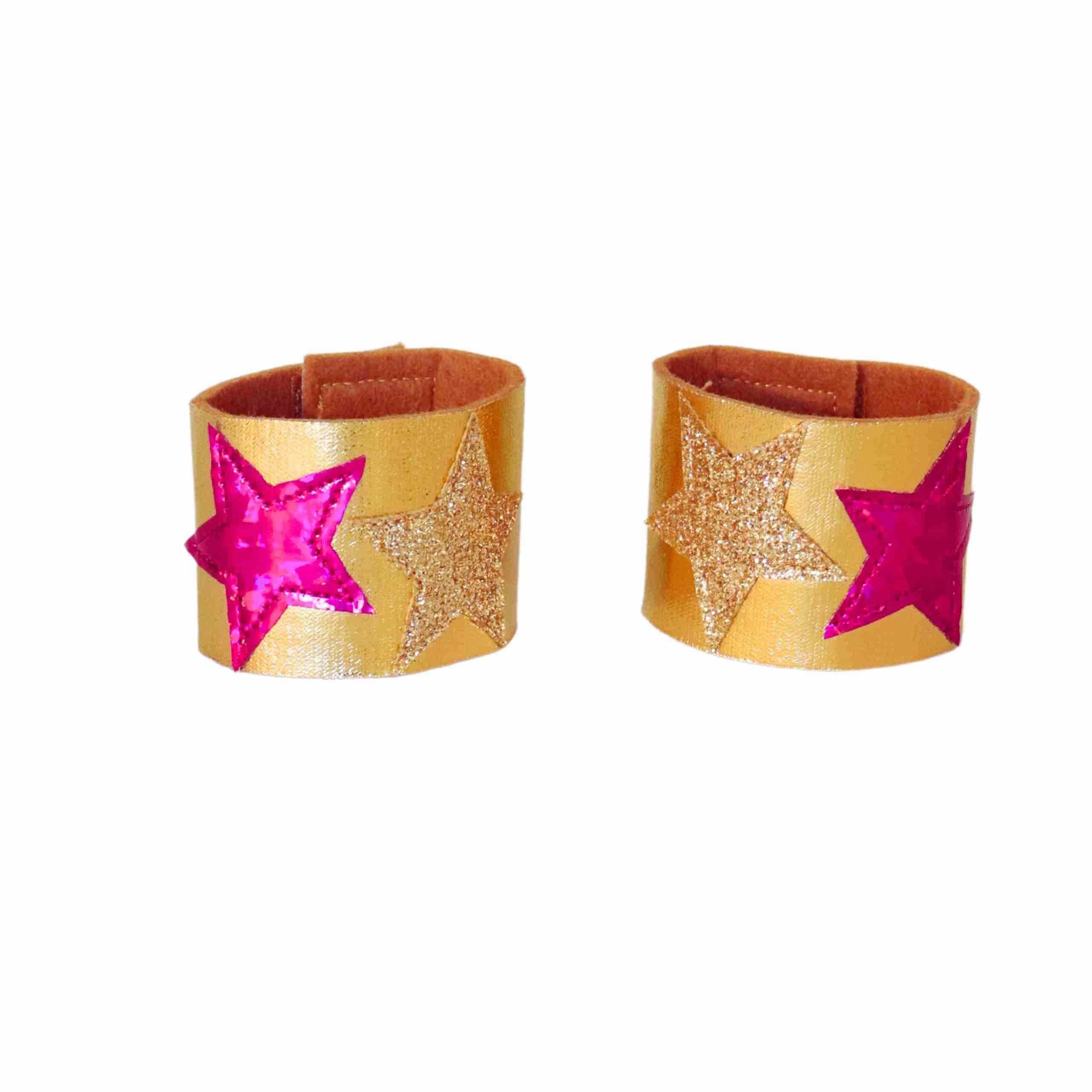 Superhero Mask and Cuff Set - Purple & Fuchsia - Image 4