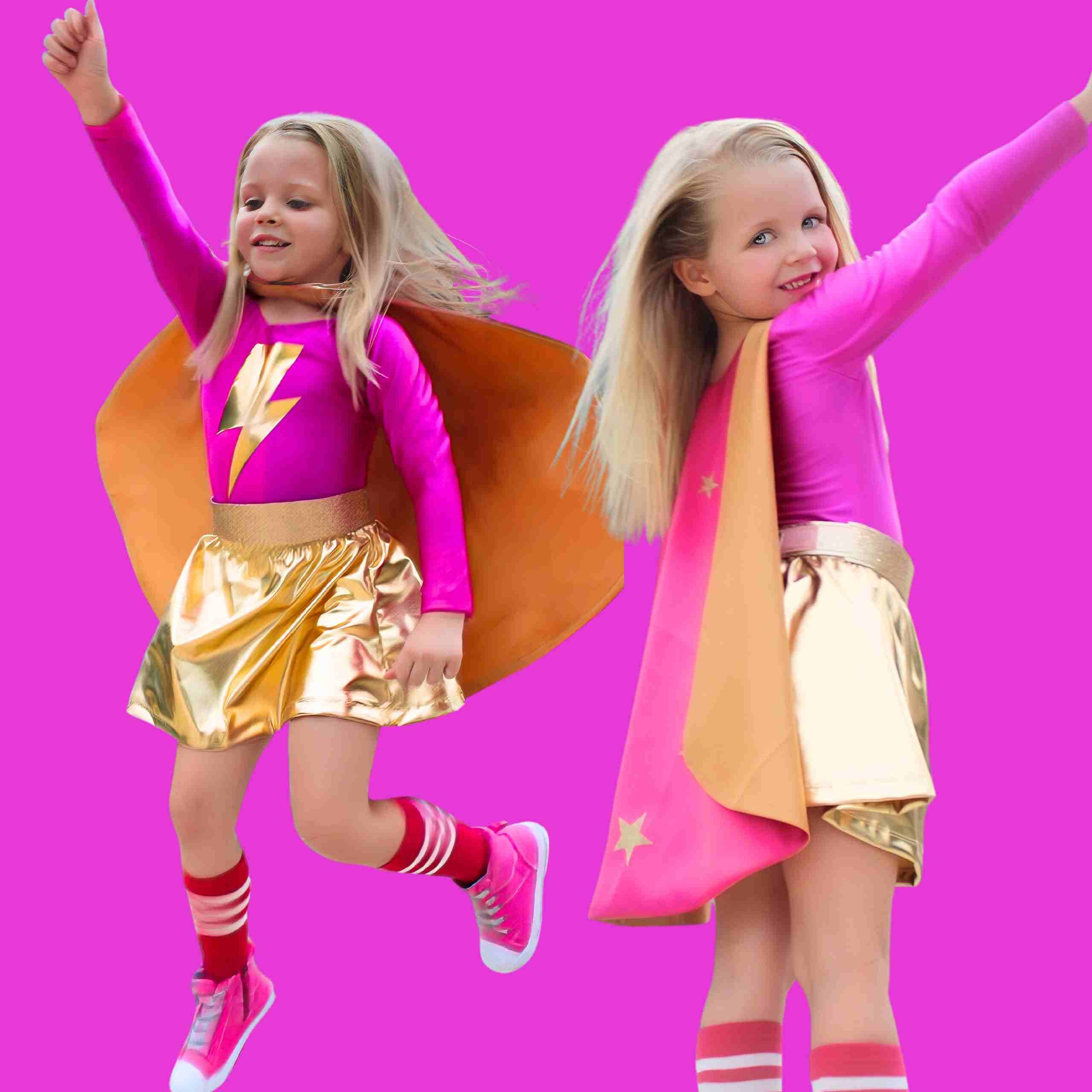 Superhero Star Power Cape Set - Pink - Image 2